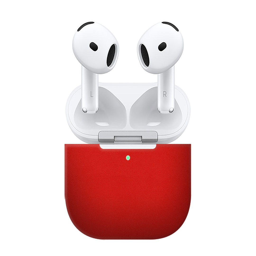 Airpods 4 Matte Red Skins