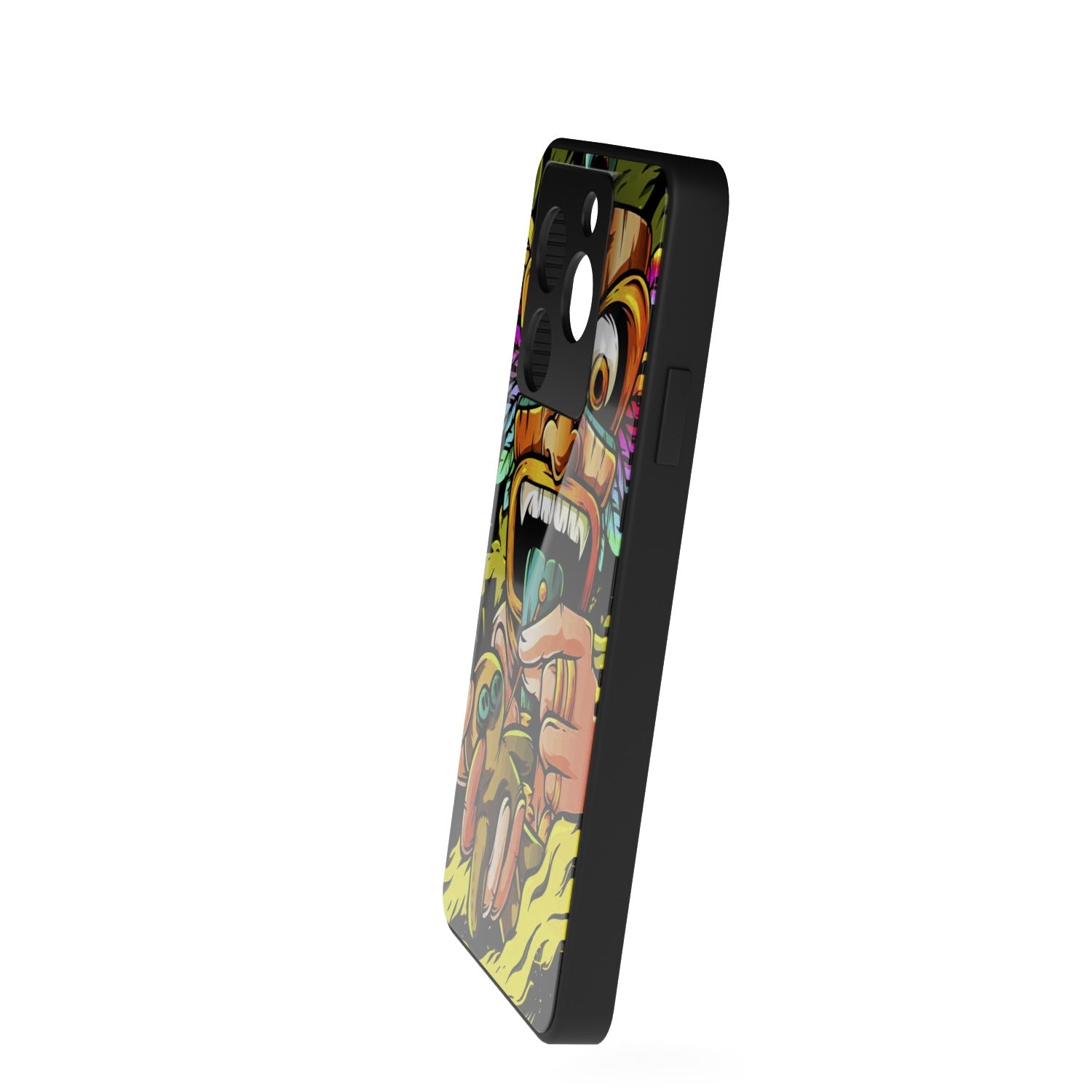 Mayavi printed metal phone case - side view