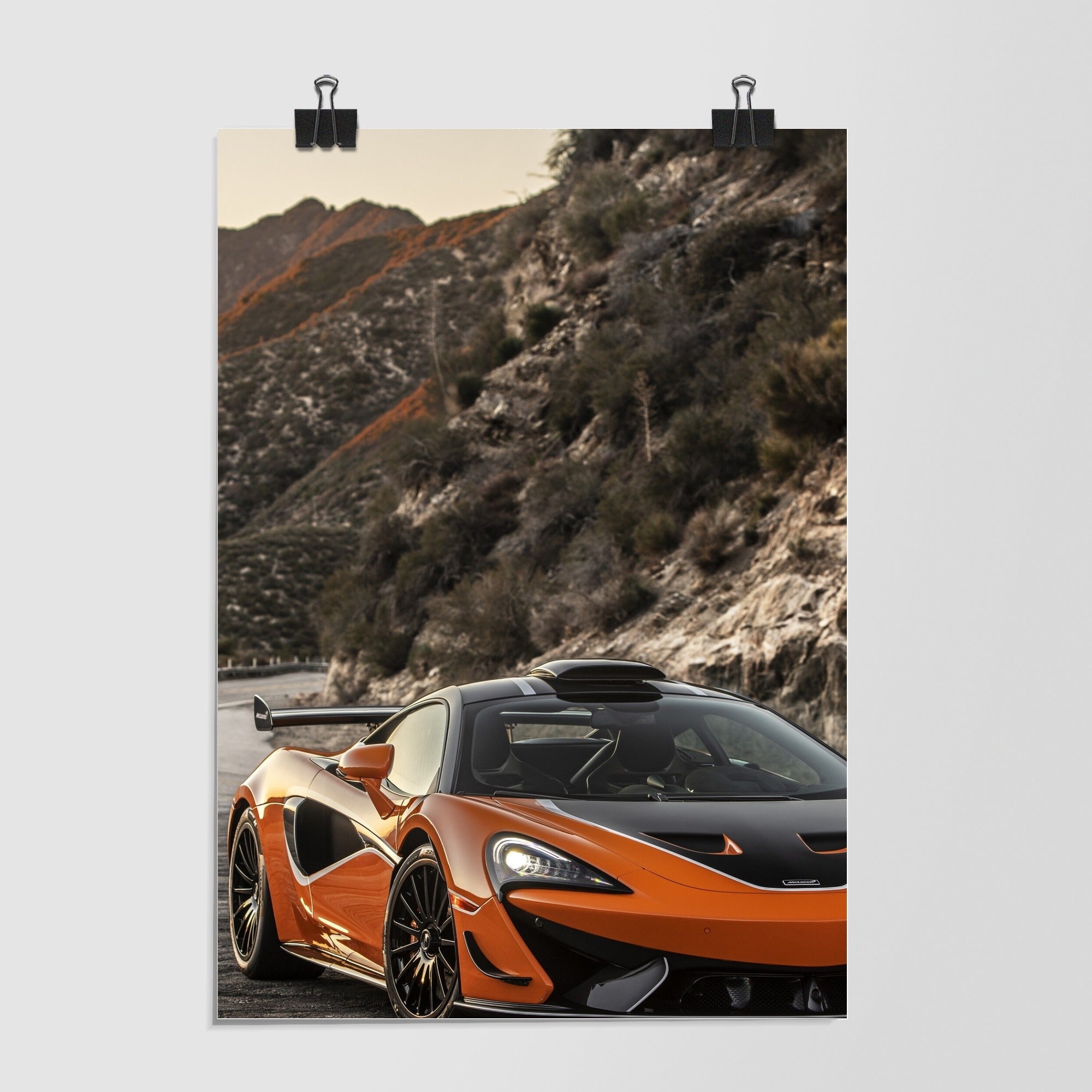 Mclaren Black Supercar Sunset Glow by Decalz