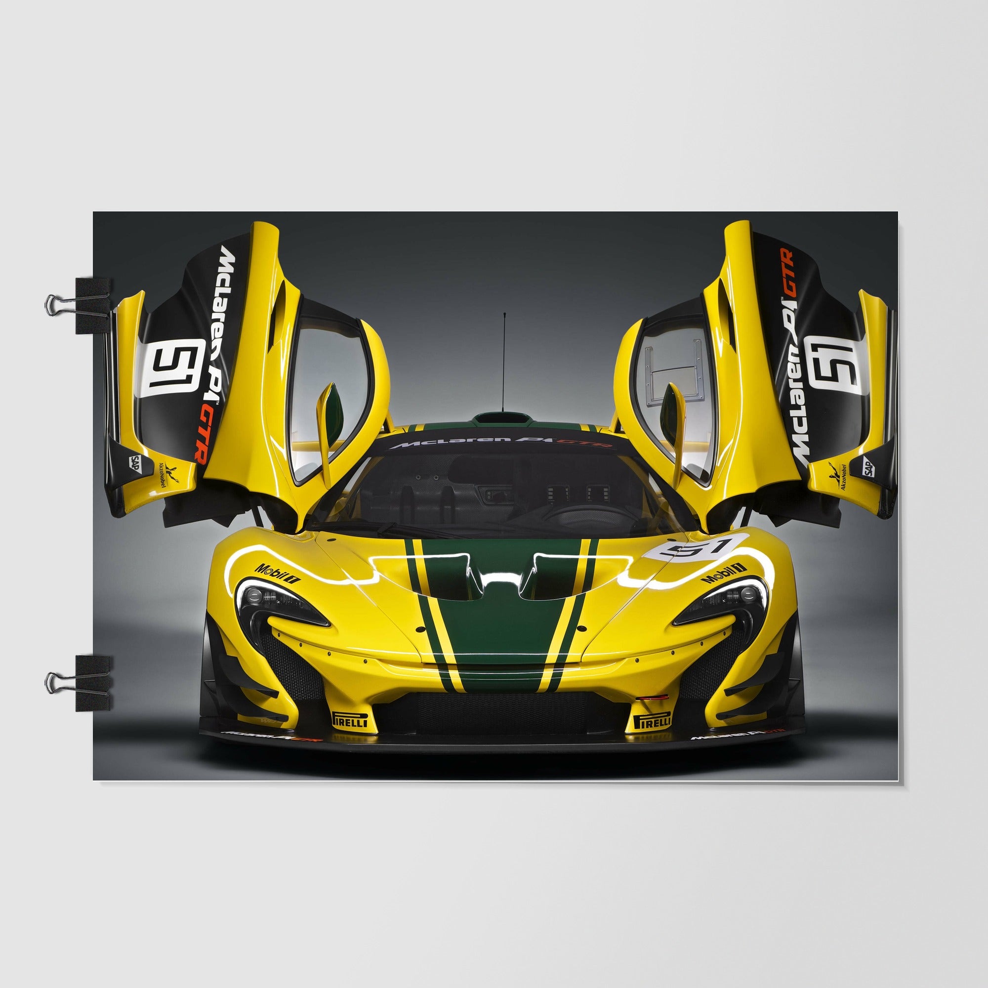 Mclaren Dark Green Supercar Dramatic Lighting by Decalz