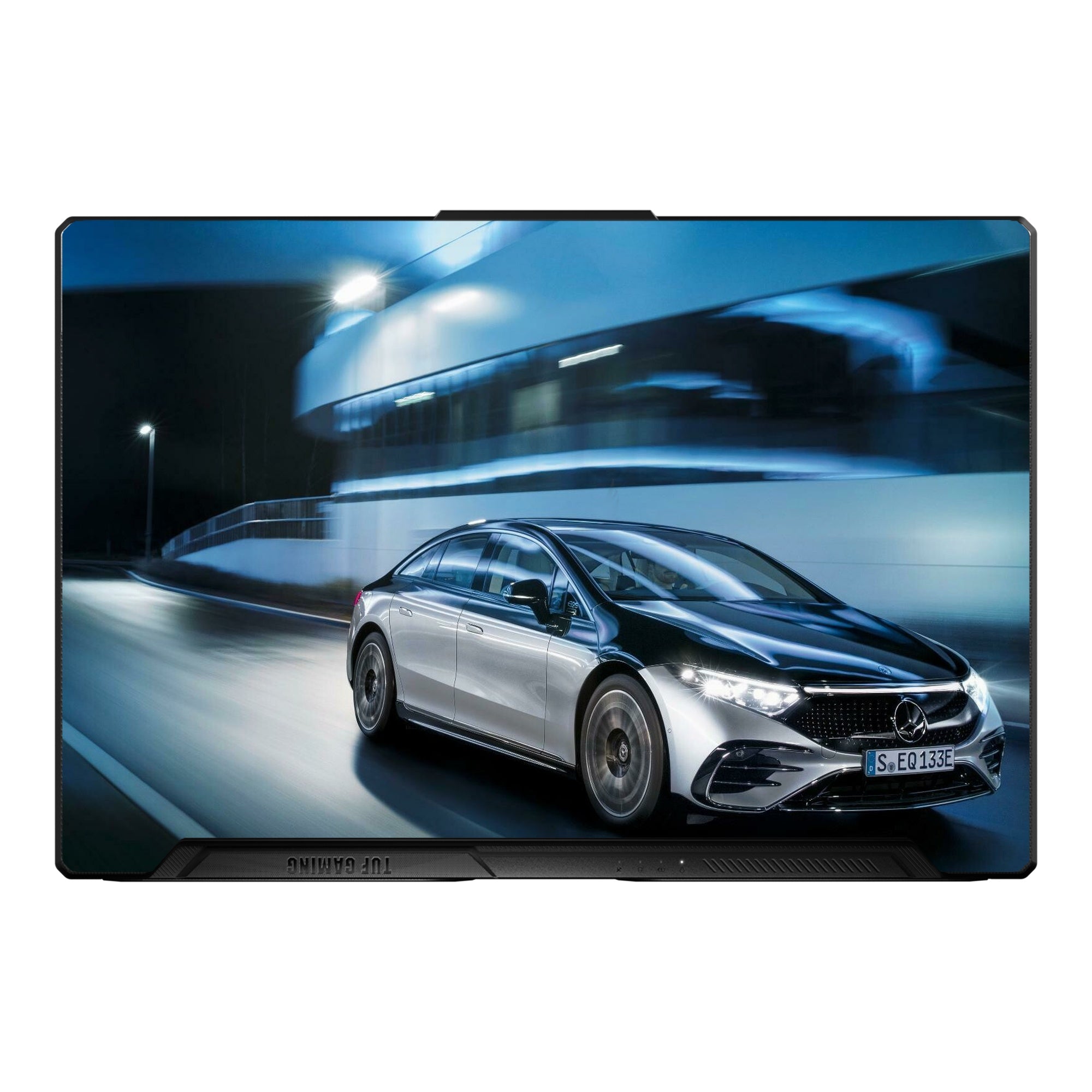 Mercedes Benz Eqs Black Night Scene by Decalz