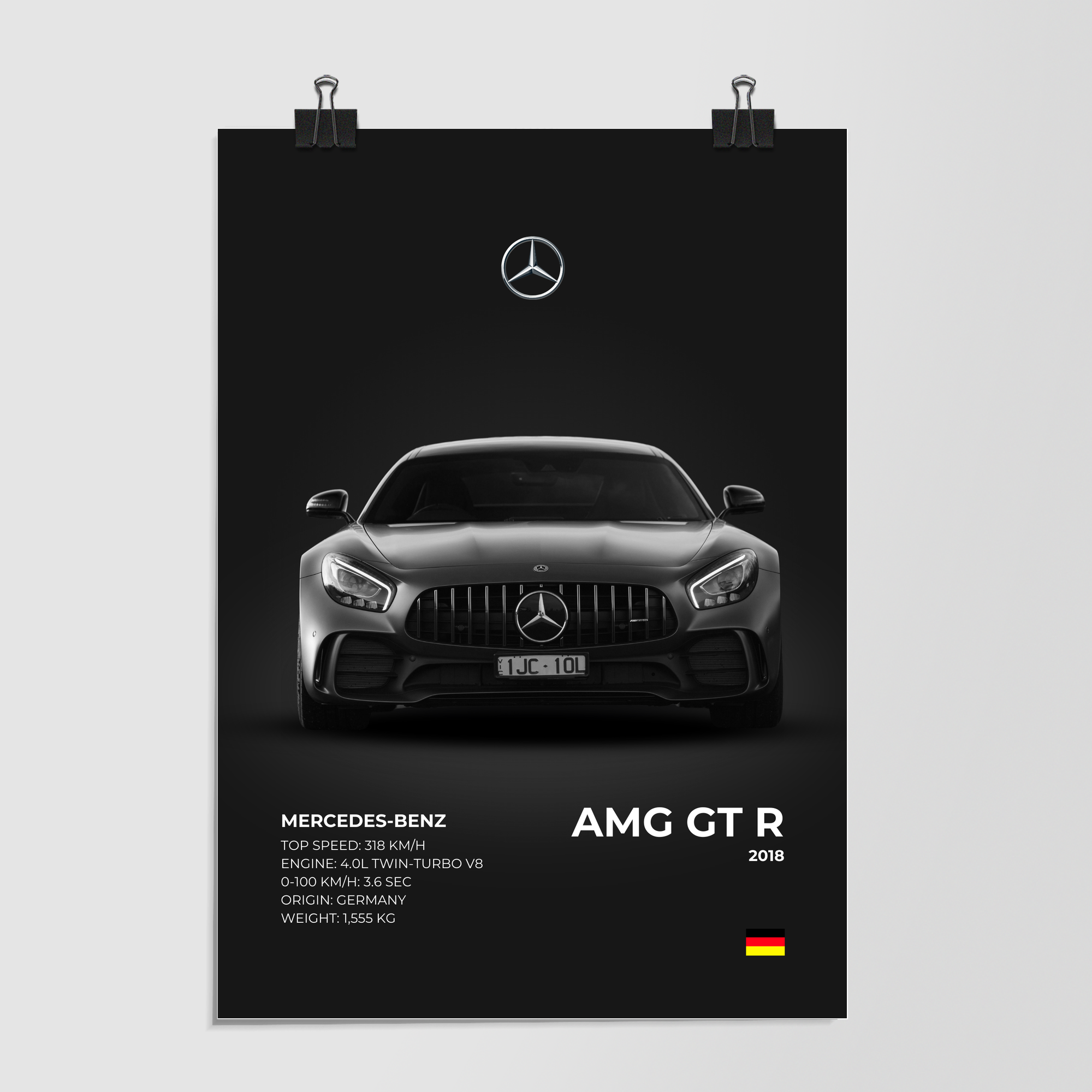 Mercedes Amg Gtr Black 2018 by Decalz