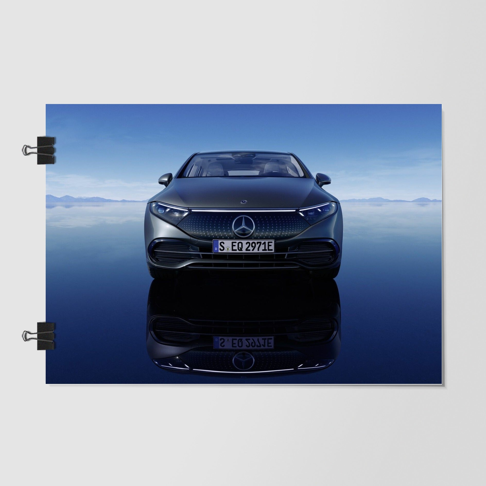 Mercedes Benz Eqs Black Rear Angle by Decalz