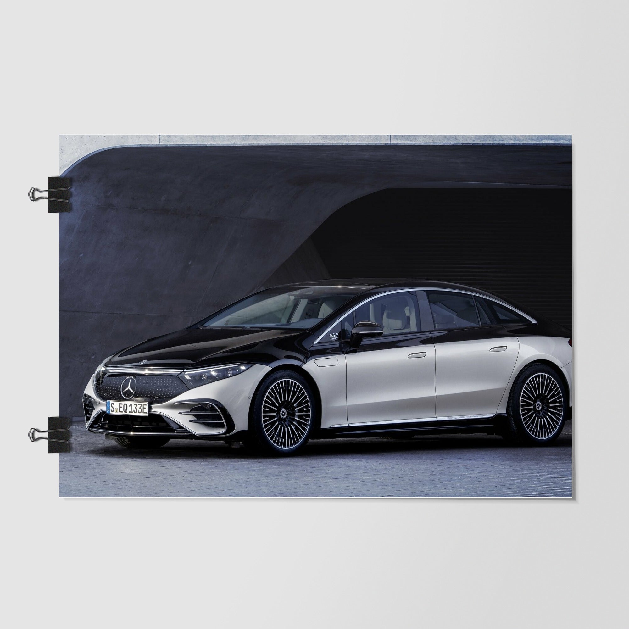 Mercedes Benz Eqs Dark Green Dramatic Lighting by Decalz