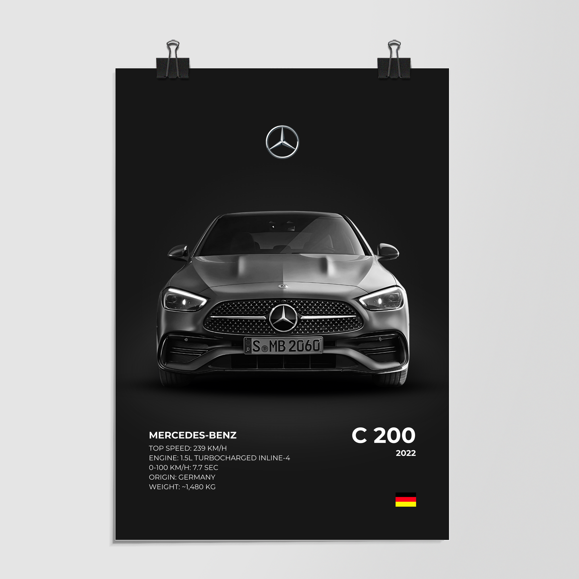 Mercedes C200 Grey by Decalz