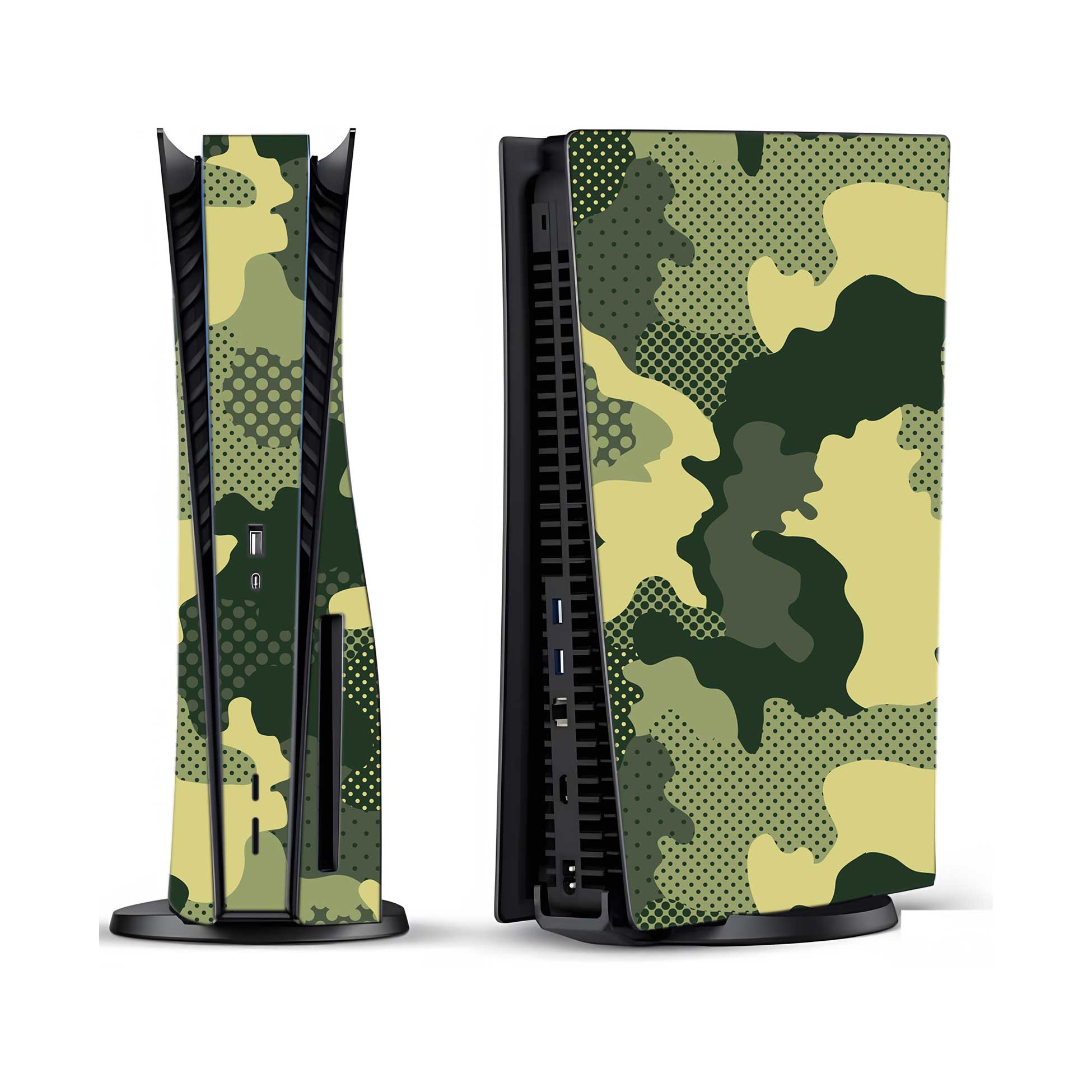 Military Green Camo PlayStation 5 Fat Skins & Wraps