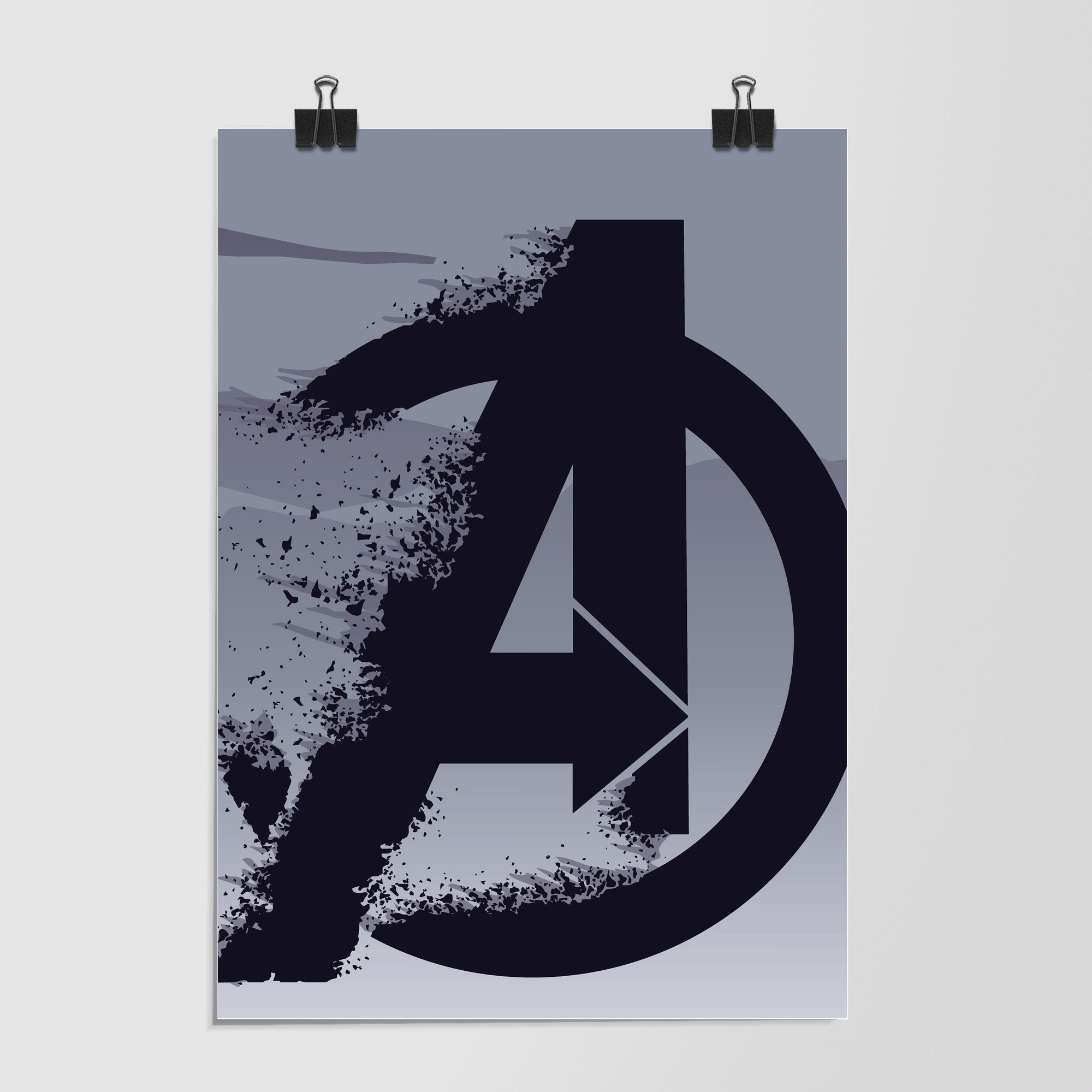 Minimalist Superhero Art Brown by Decalz