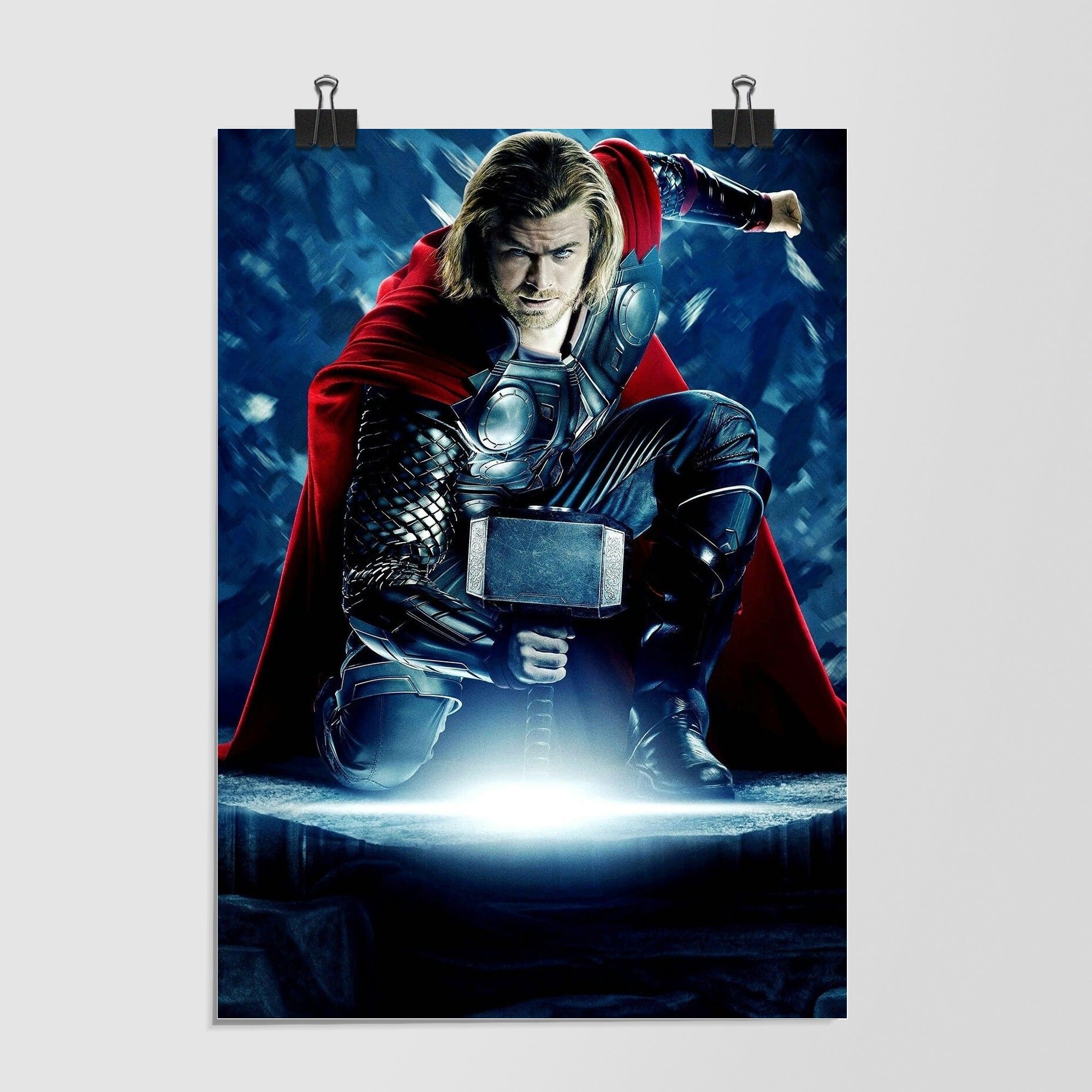 Mjolnir Thor Hammer Black Dramatic Lighting by Decalz