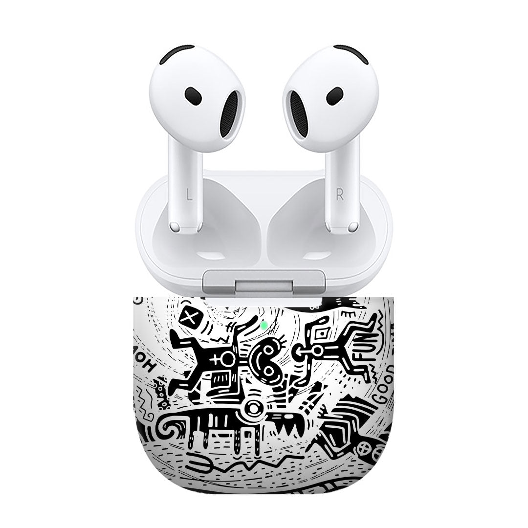 Airpods 4 Monochromatic Psycho Skins