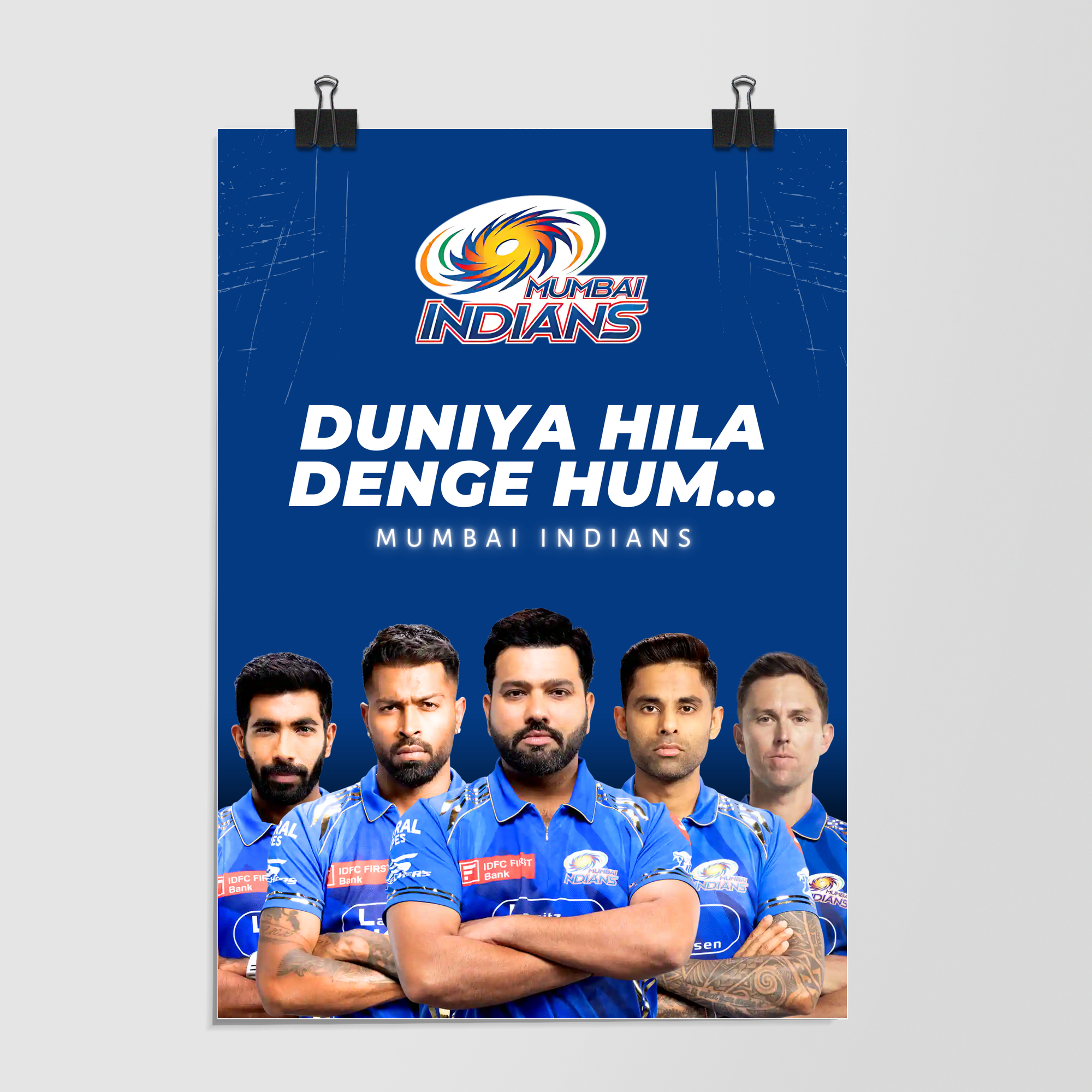 Mumbai Indians Duniya Hila Denge Hum by Decalz