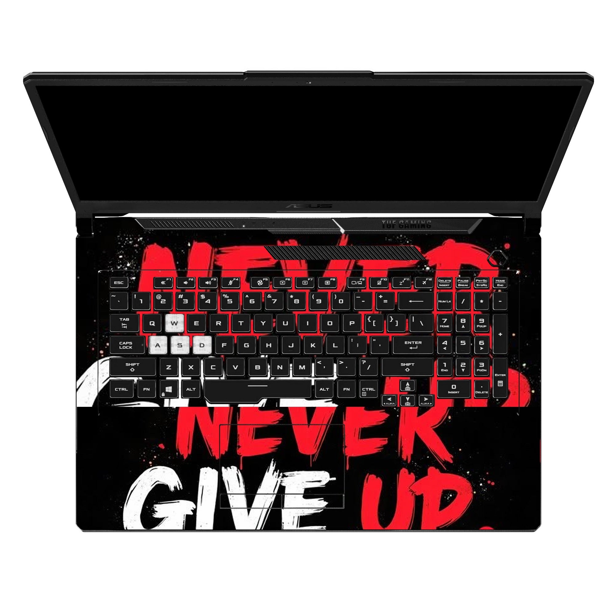 Never Give Up Grunge by Decalz