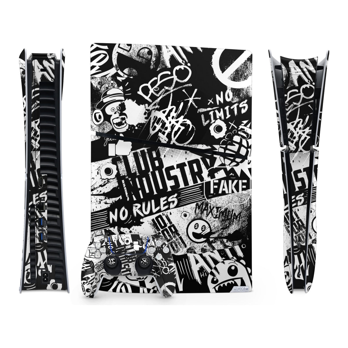 No limits PlayStation 5 Slim Digital skin by Decalz