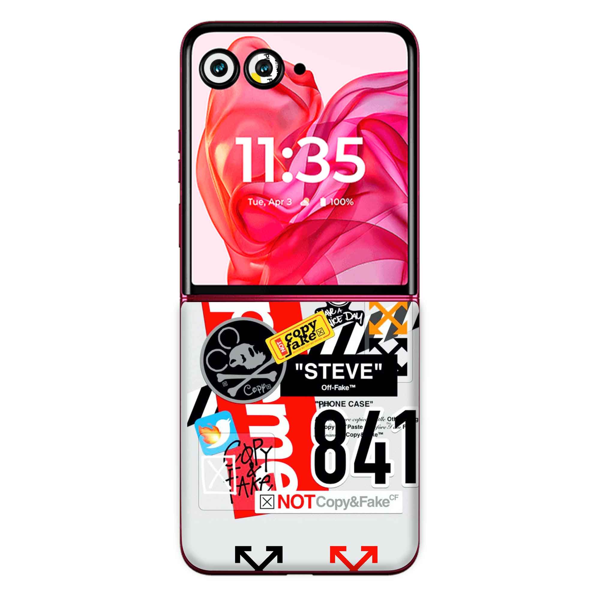 Moto Razr 50 Ultra (5G) Skins & Wraps (Only Back No Edge to Edge)