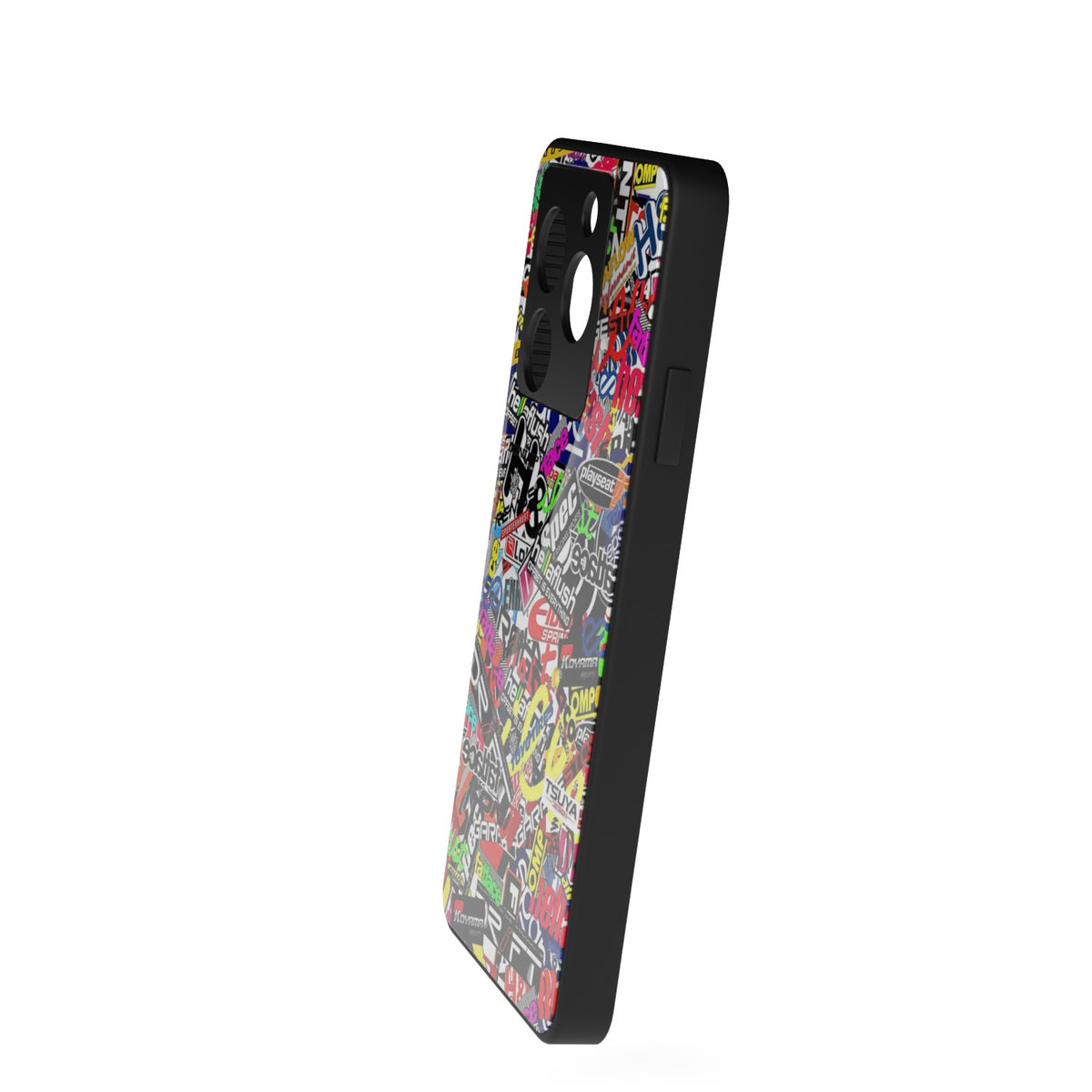 OffSet printed metal phone case - side view