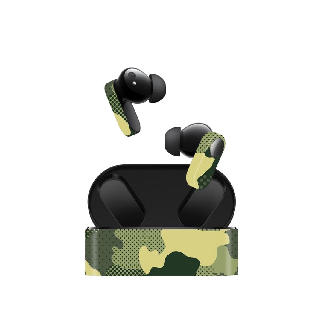 Oneplus Nord Buds Military Green Camo skins