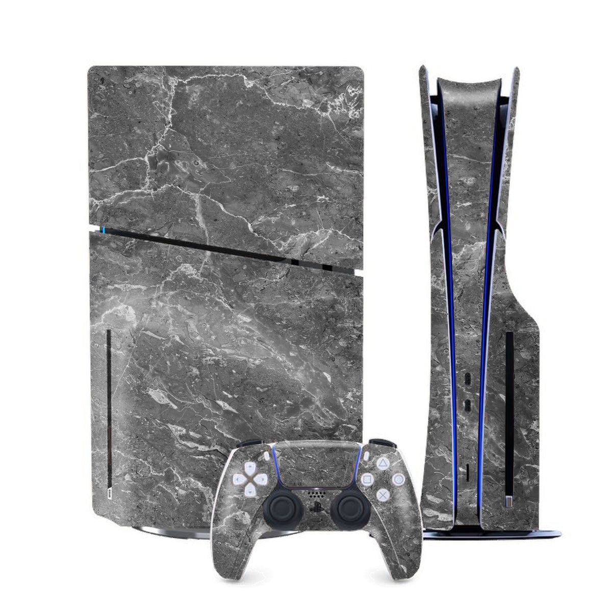 Onyx Marble PlayStation 5 Slim skin by Decalz