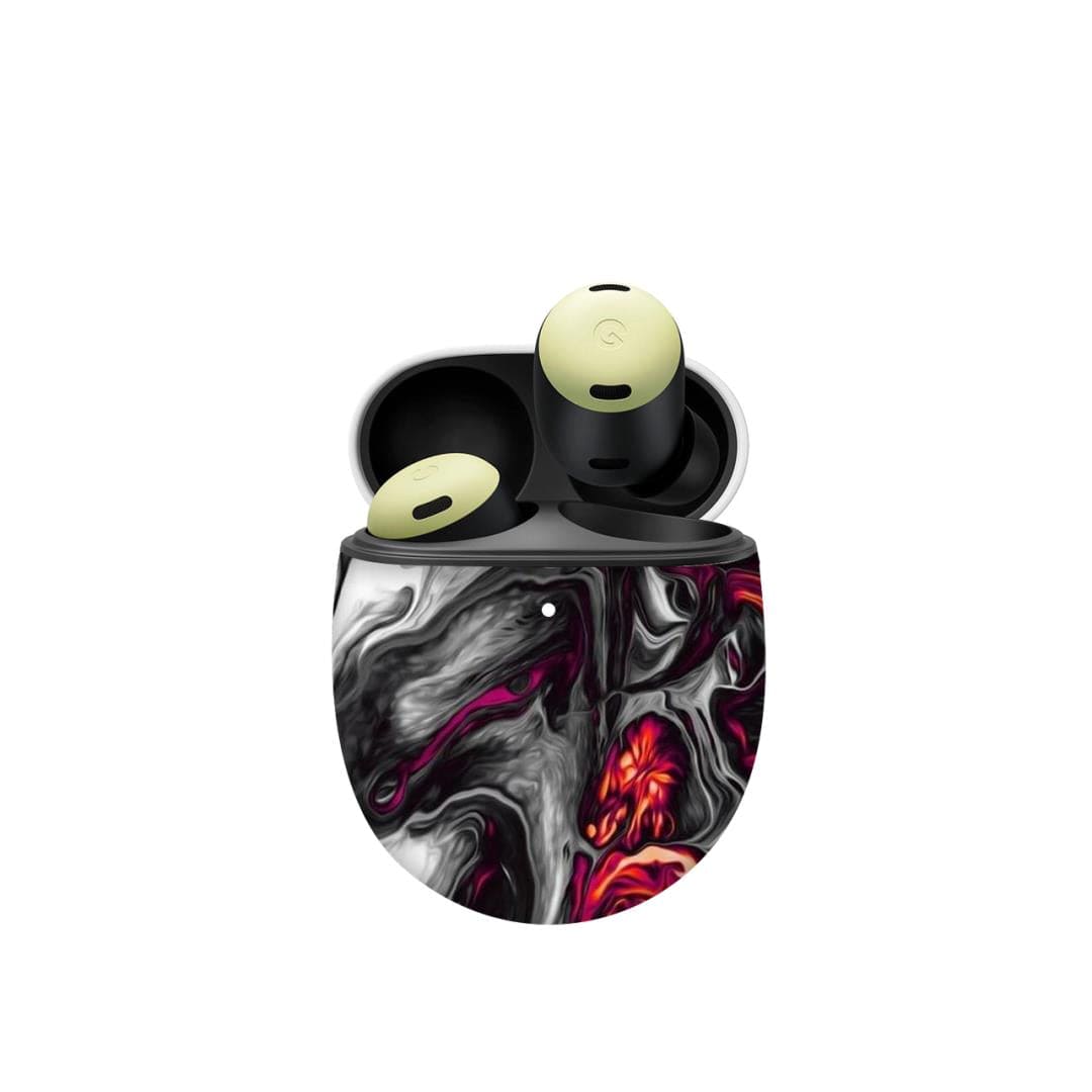 Pixel Buds Pro Red Hot Lava skins