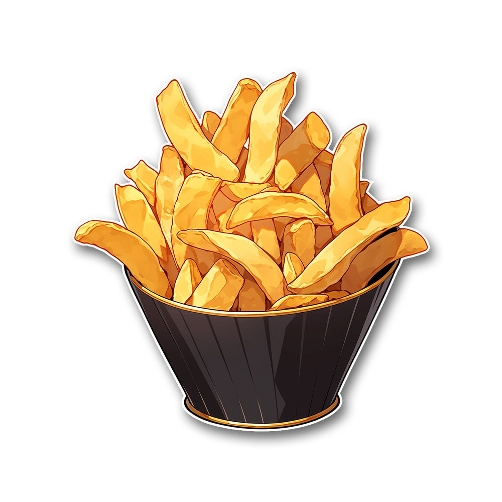 Plate Of French Fries Sticker