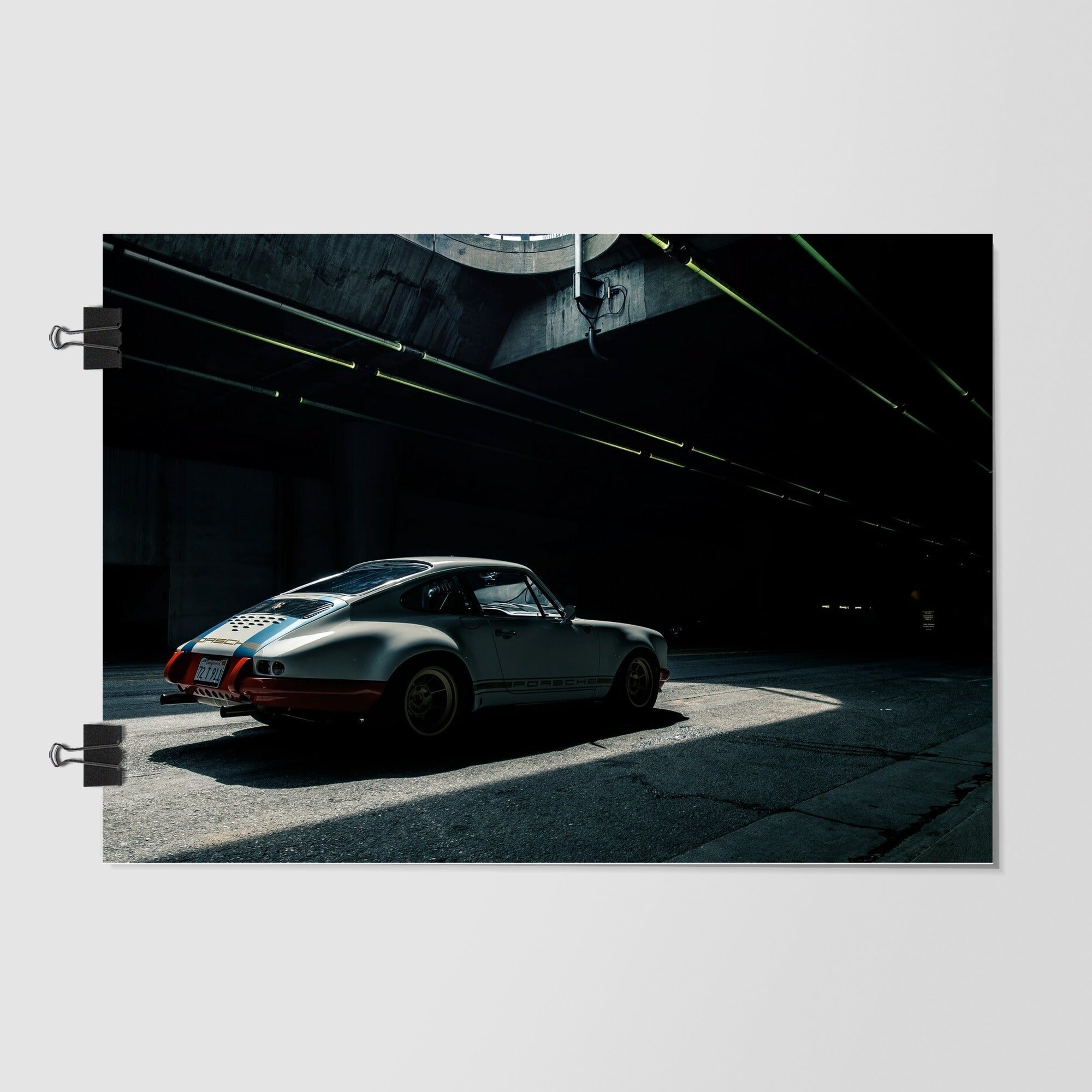 Porsche 911 Black Front Angle by Decalz