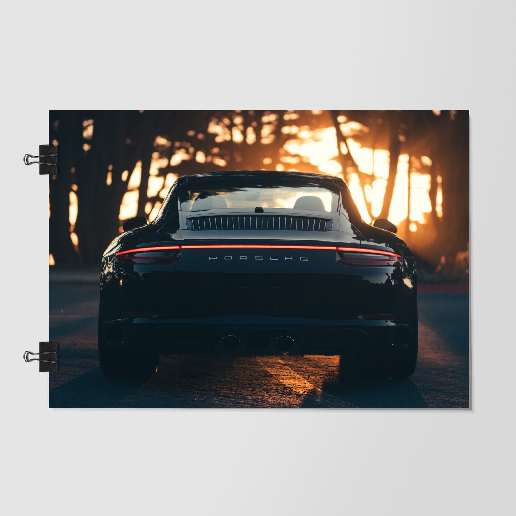 Porsche 911 Black Showroom Shot by Decalz