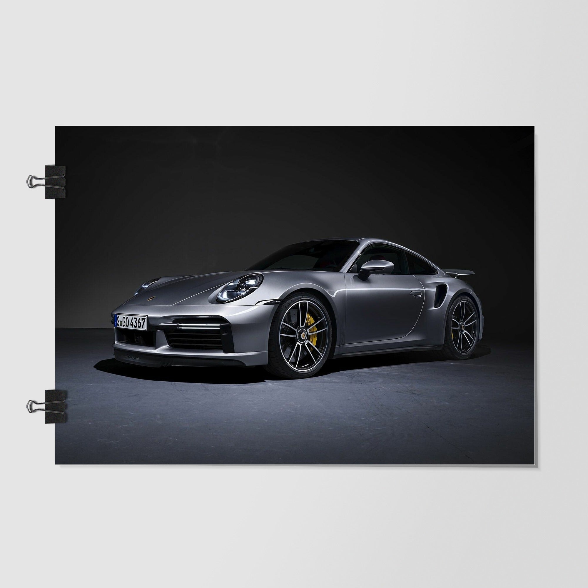 Porsche 911 Black Skyline Backdrop by Decalz