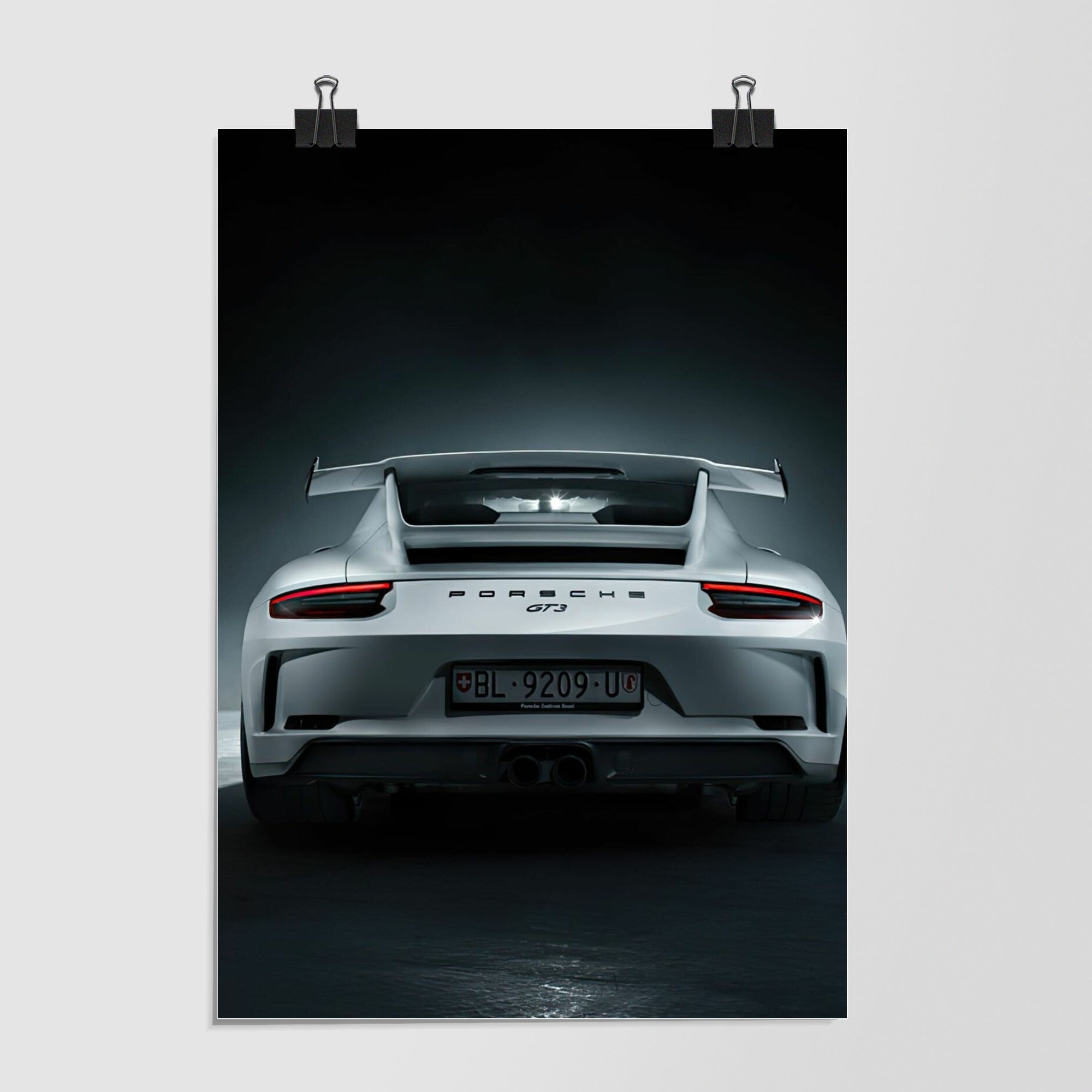 Porsche 911 Black Studio Shot by Decalz