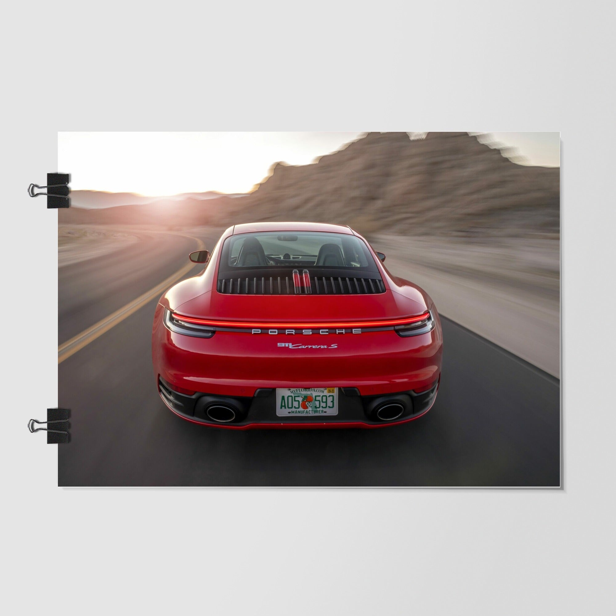 Porsche 911 Brown Night Scene by Decalz