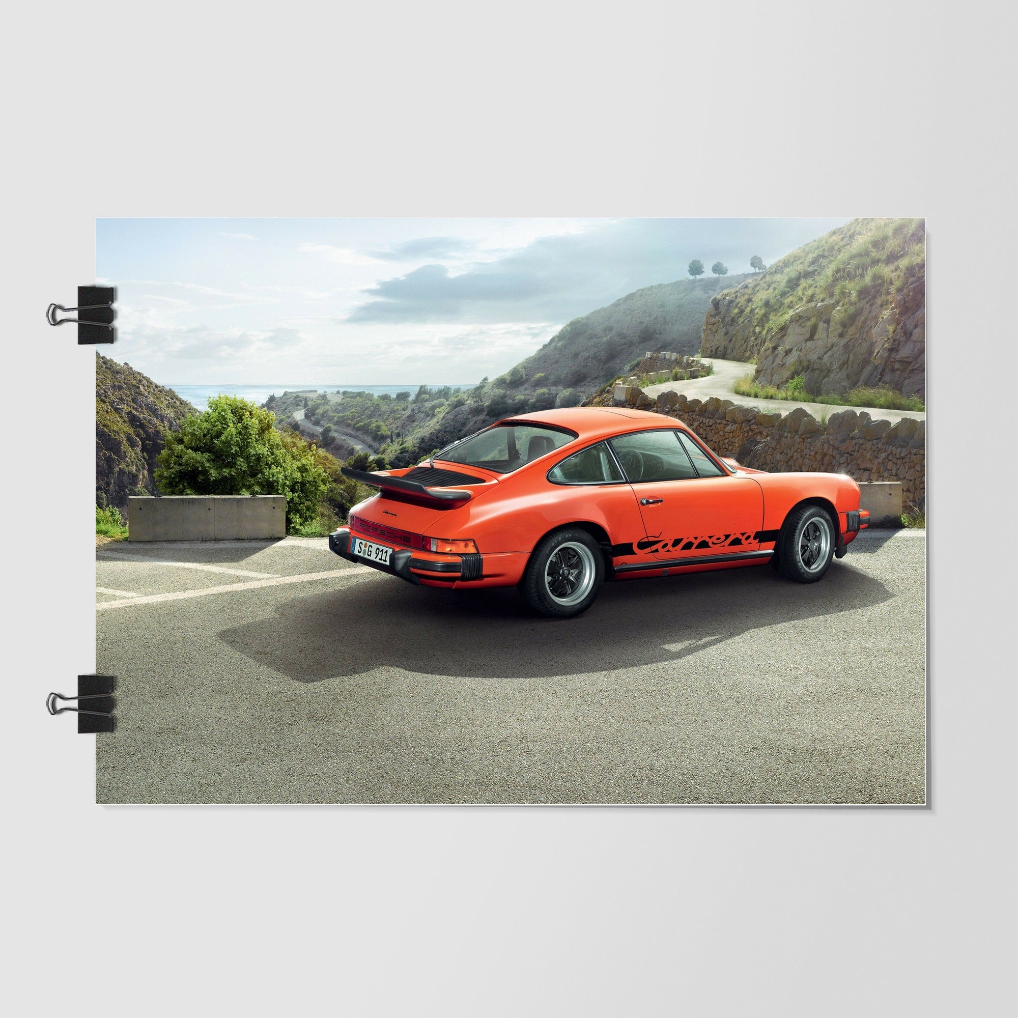 Porsche 911 Brown Studio Shot by Decalz