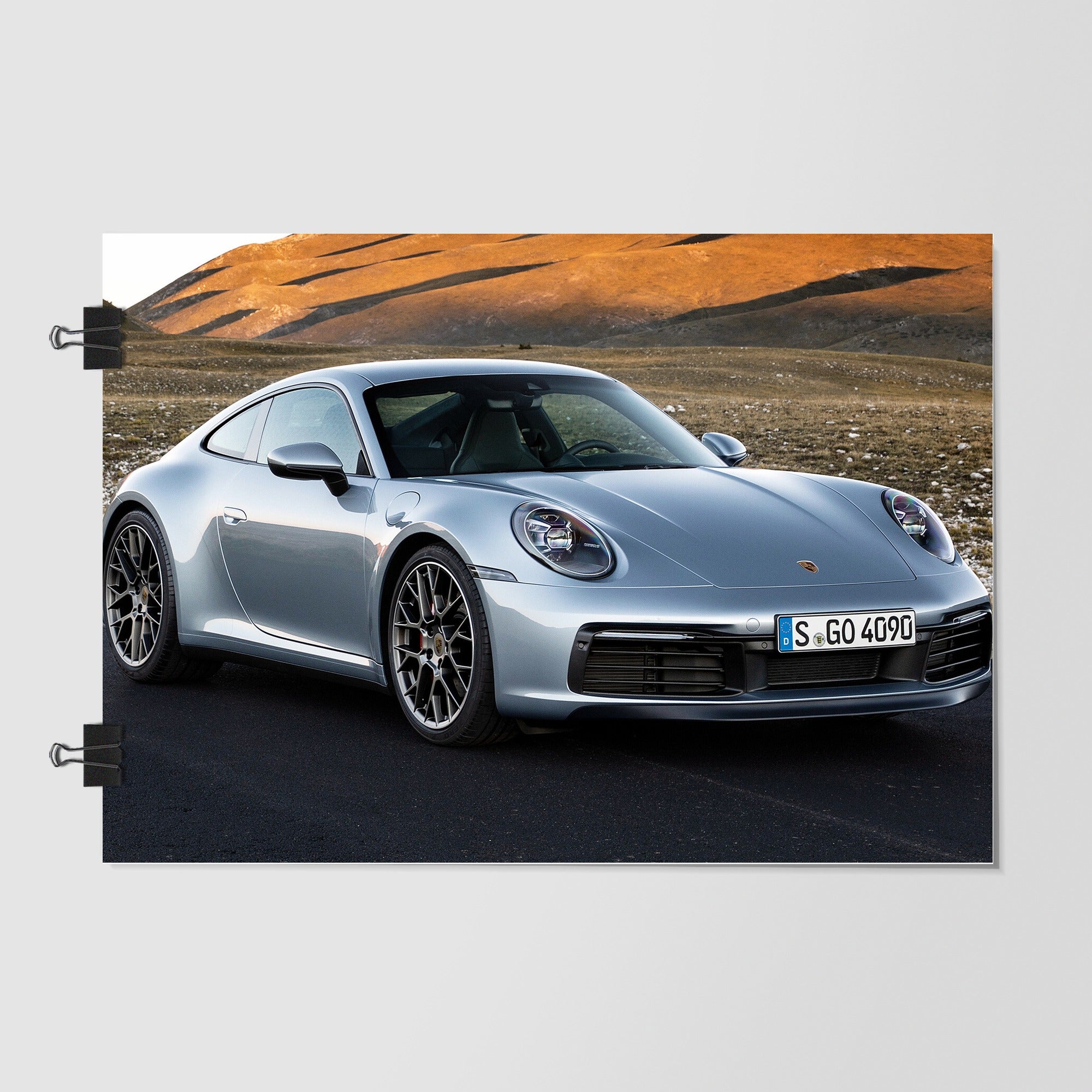 Porsche 911 Dark Blue Dramatic Lighting by Decalz
