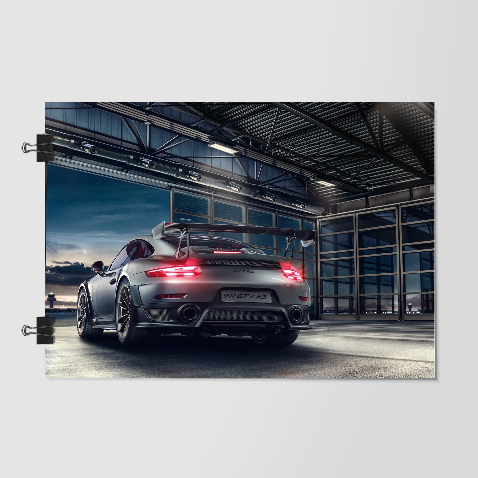 Porsche 911 Dark Blue Night Scene by Decalz
