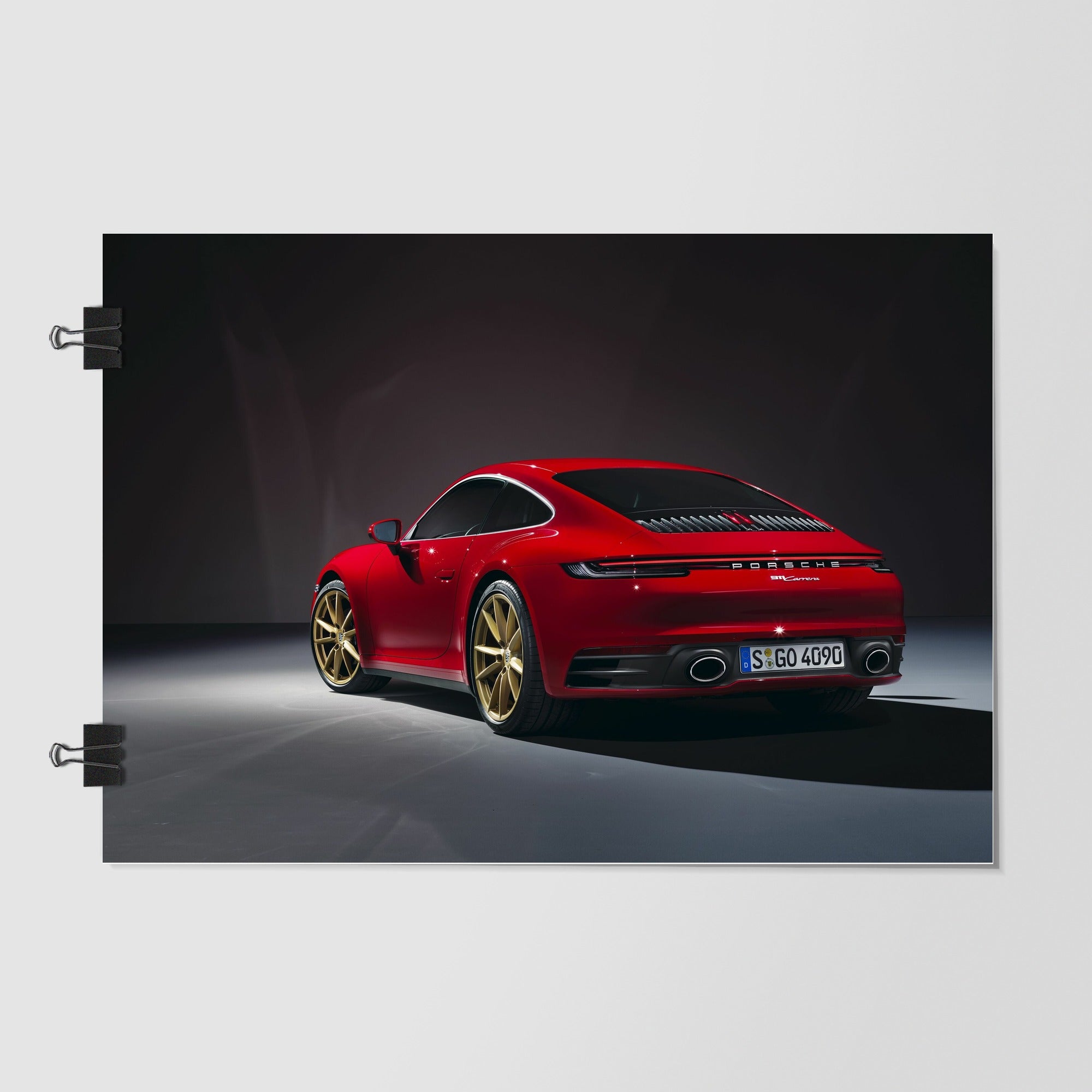 Porsche 911 Dark Green Cinematic Shot by Decalz