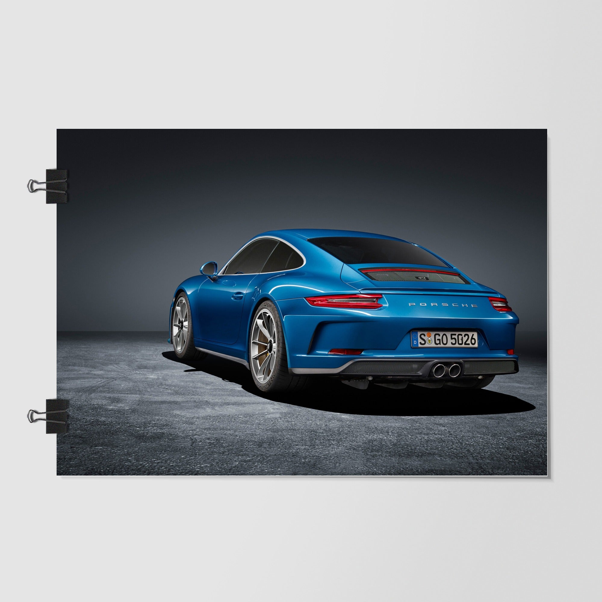 Porsche 911 Dark Green Studio Shot by Decalz