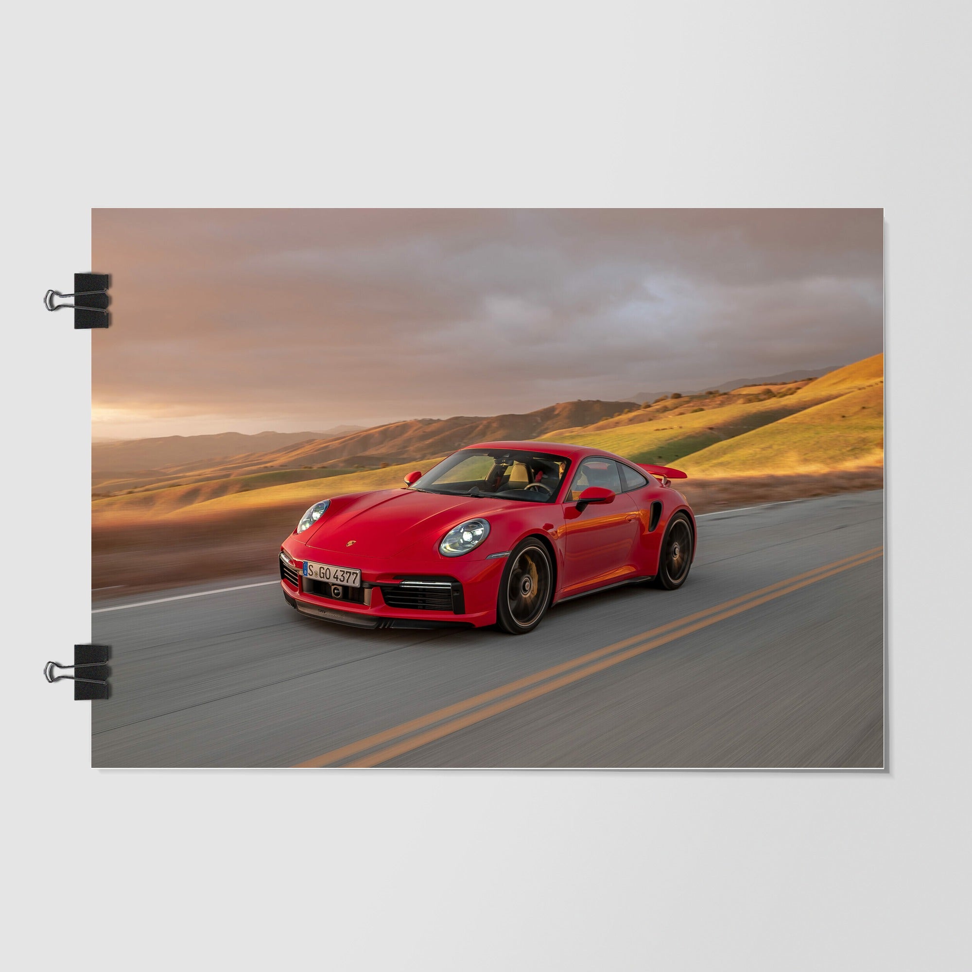 Porsche 911 Gray Dramatic Lighting by Decalz