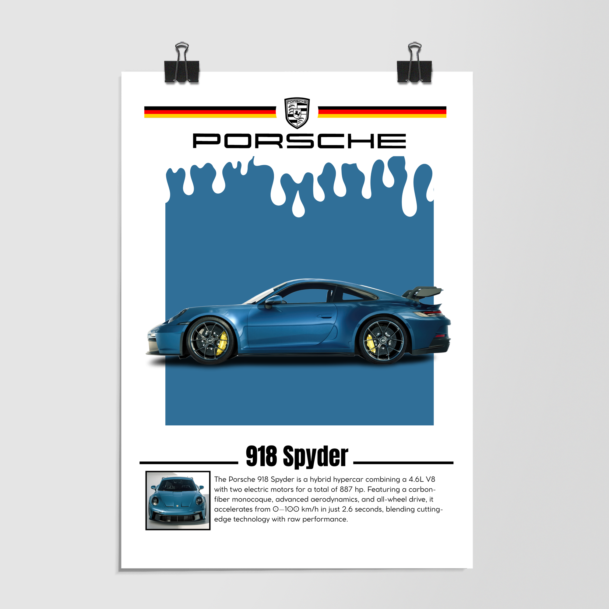 Porsche 918 Spyder Teal by Decalz