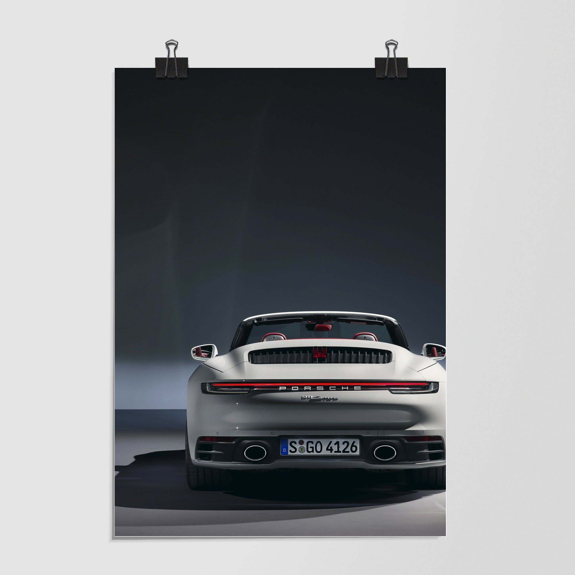 Porsche Dark Green Sports Car Studio Shot by Decalz