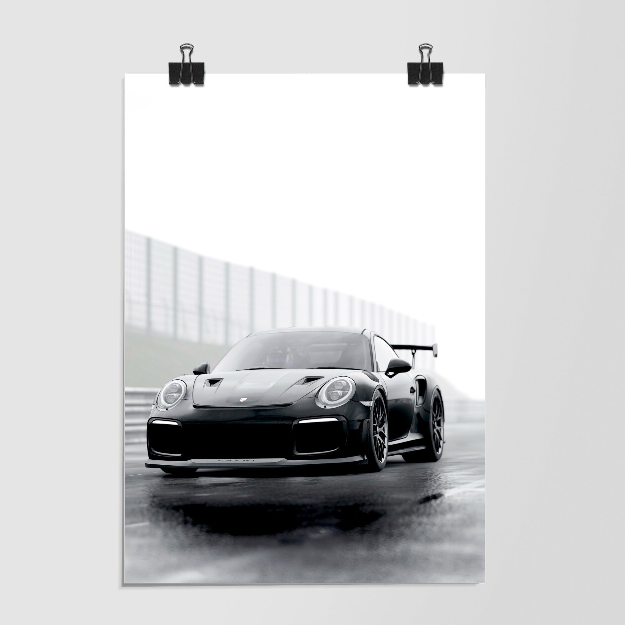 Porsche Gray Sports Car by Decalz