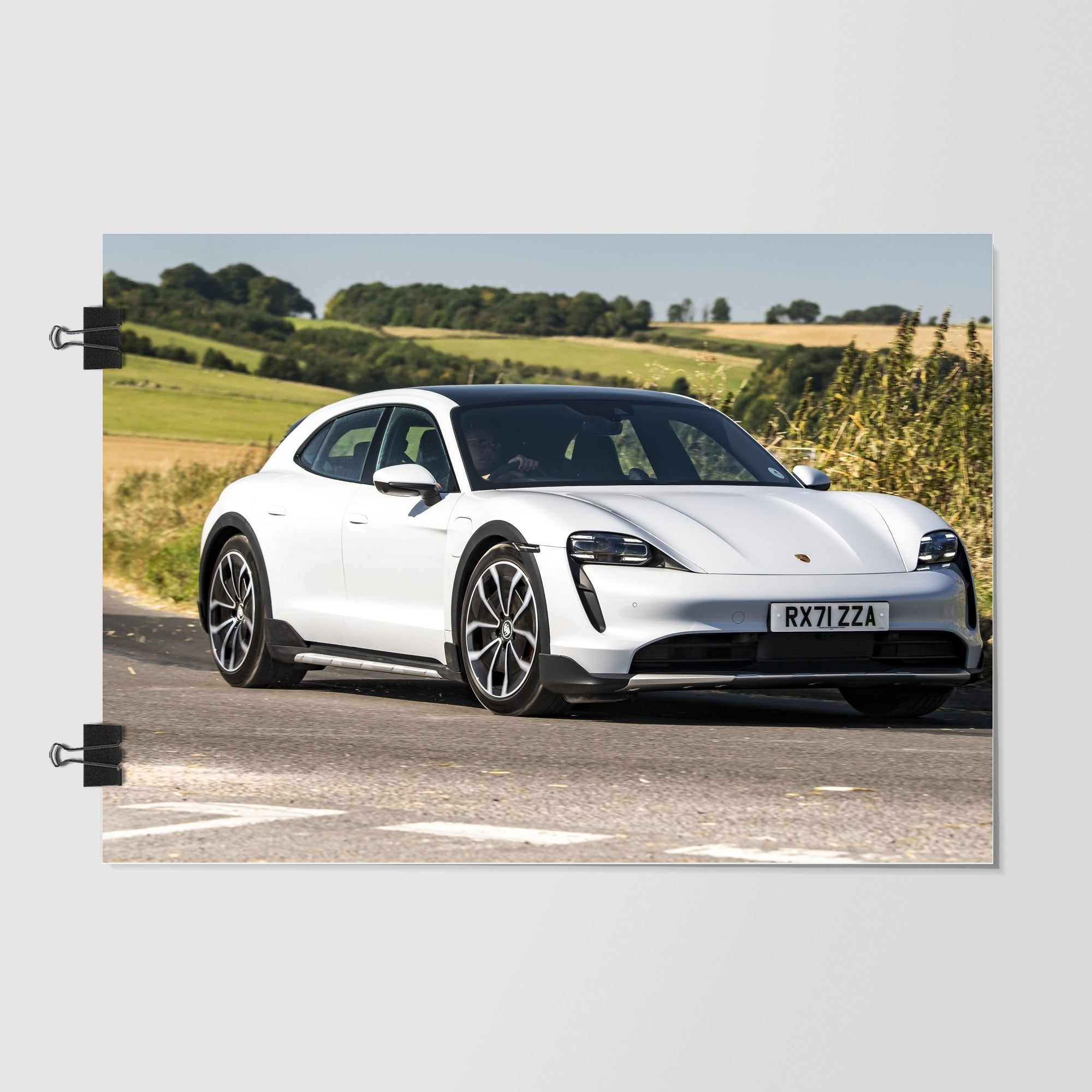 Porsche Taycan White by Decalz