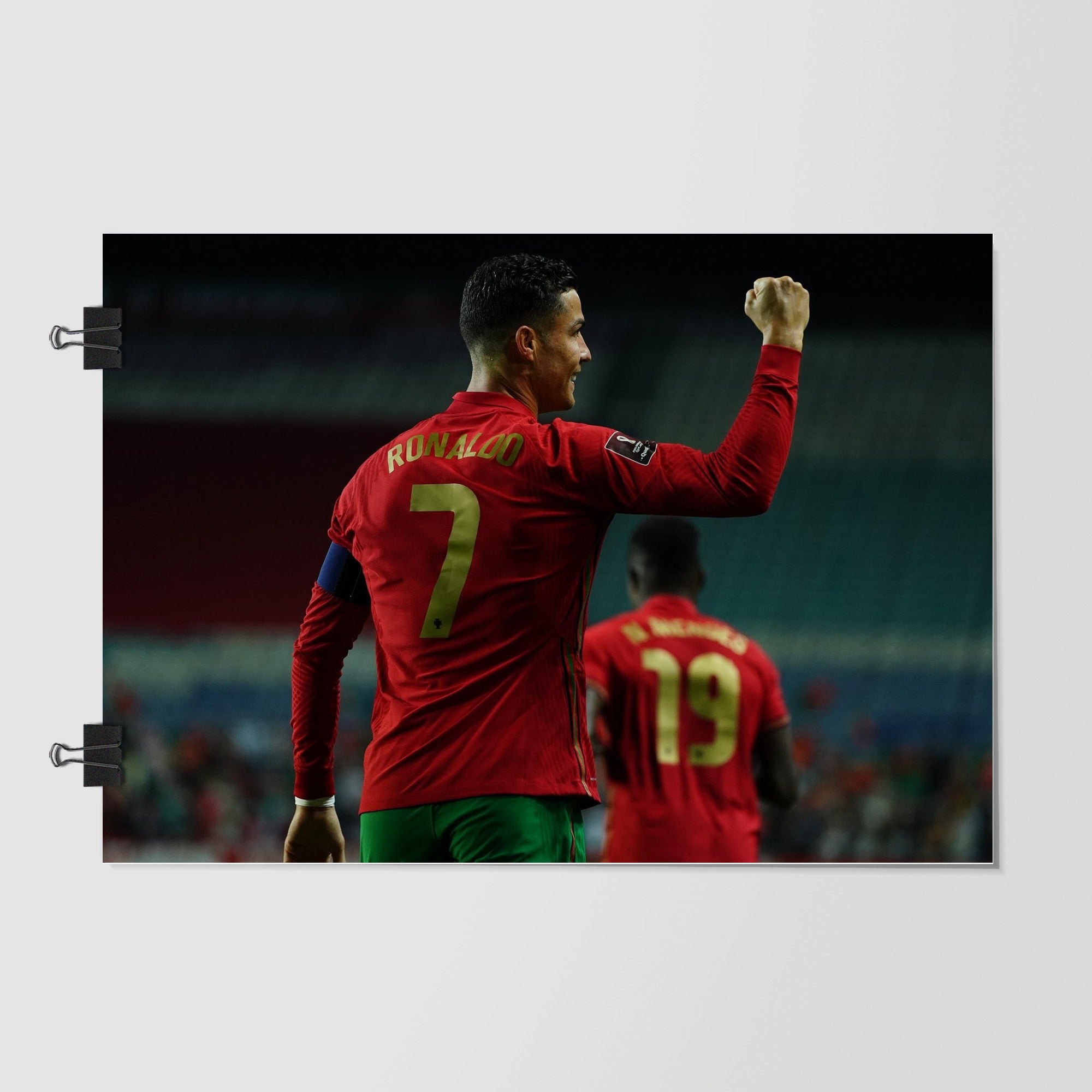 Portugal National Football Team Black Dramatic Lighting by Decalz