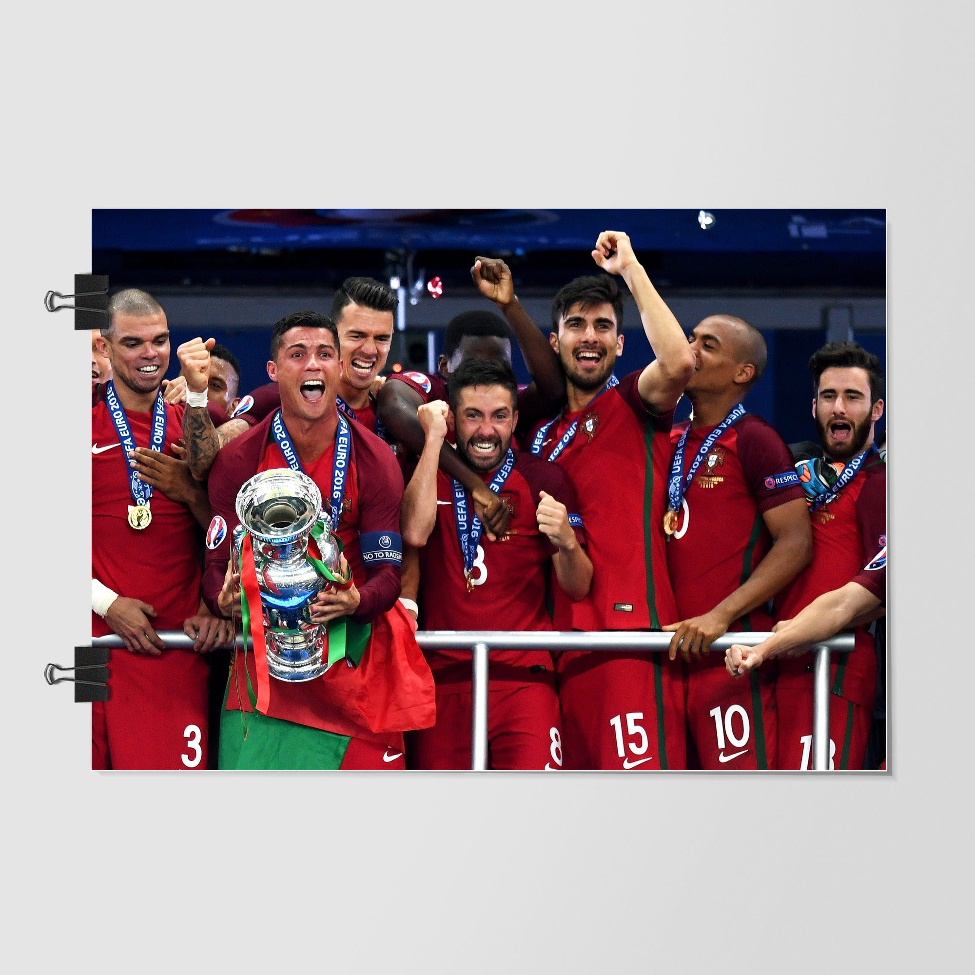 Portugal National Football Team Black Dynamic Angle by Decalz