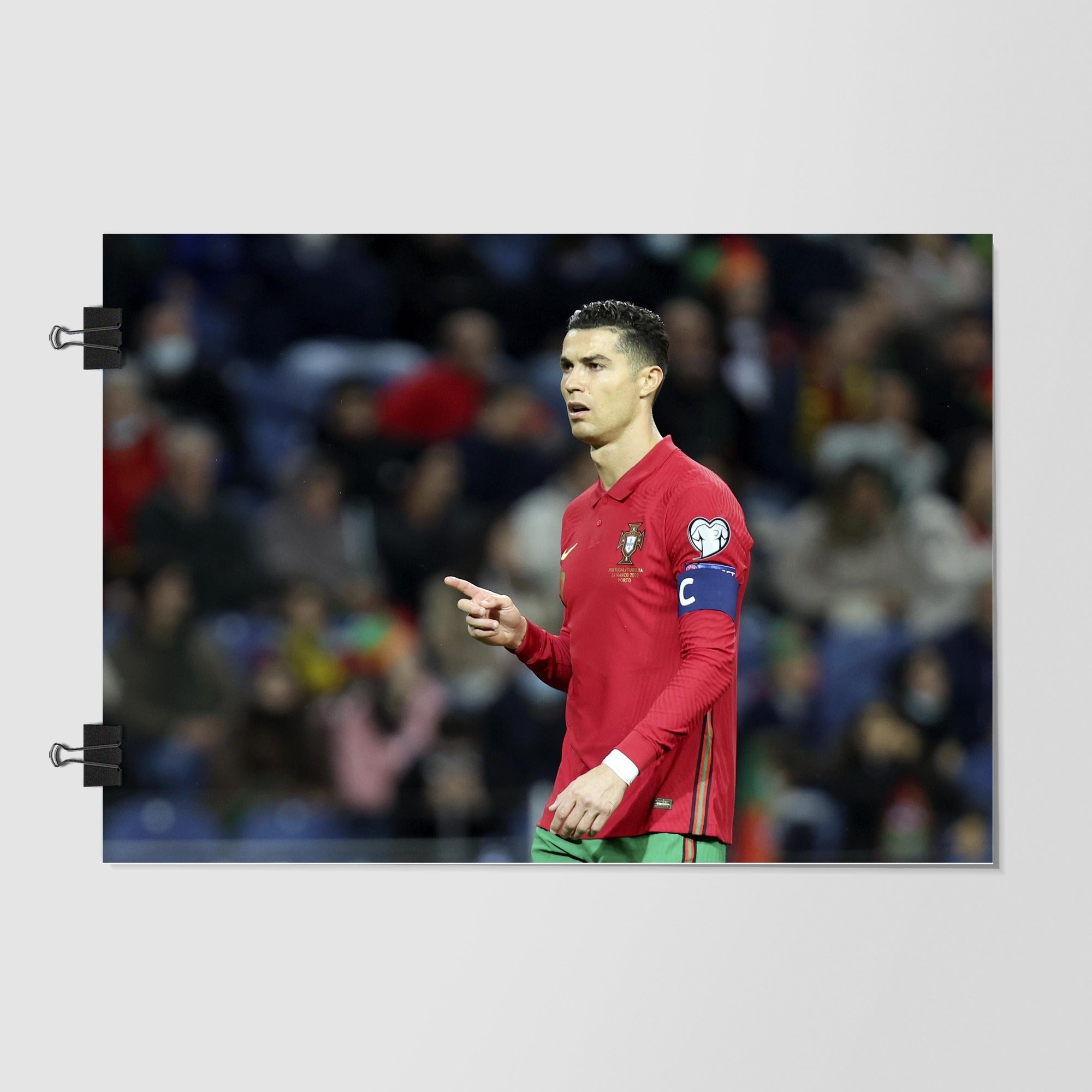 Portugal National Football Team Black Front Angle by Decalz