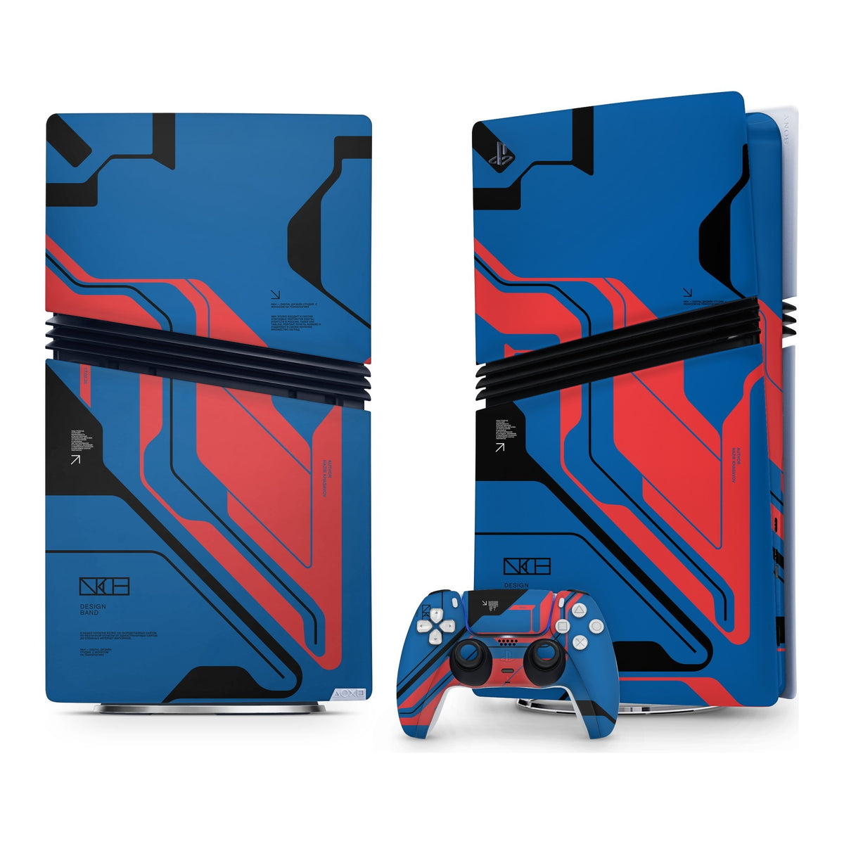 Prime Blue PlayStation 5 Pro skin by Decalz