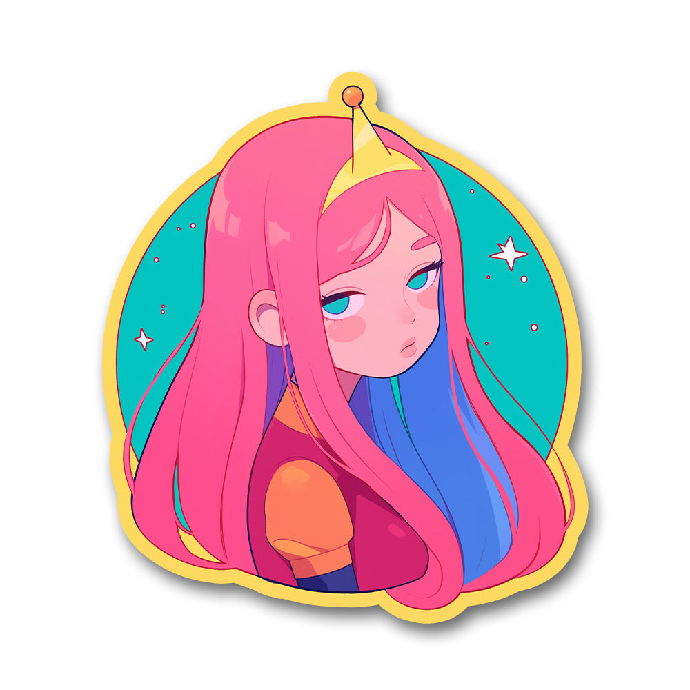Princess Bubblegum Bored Face Sticker