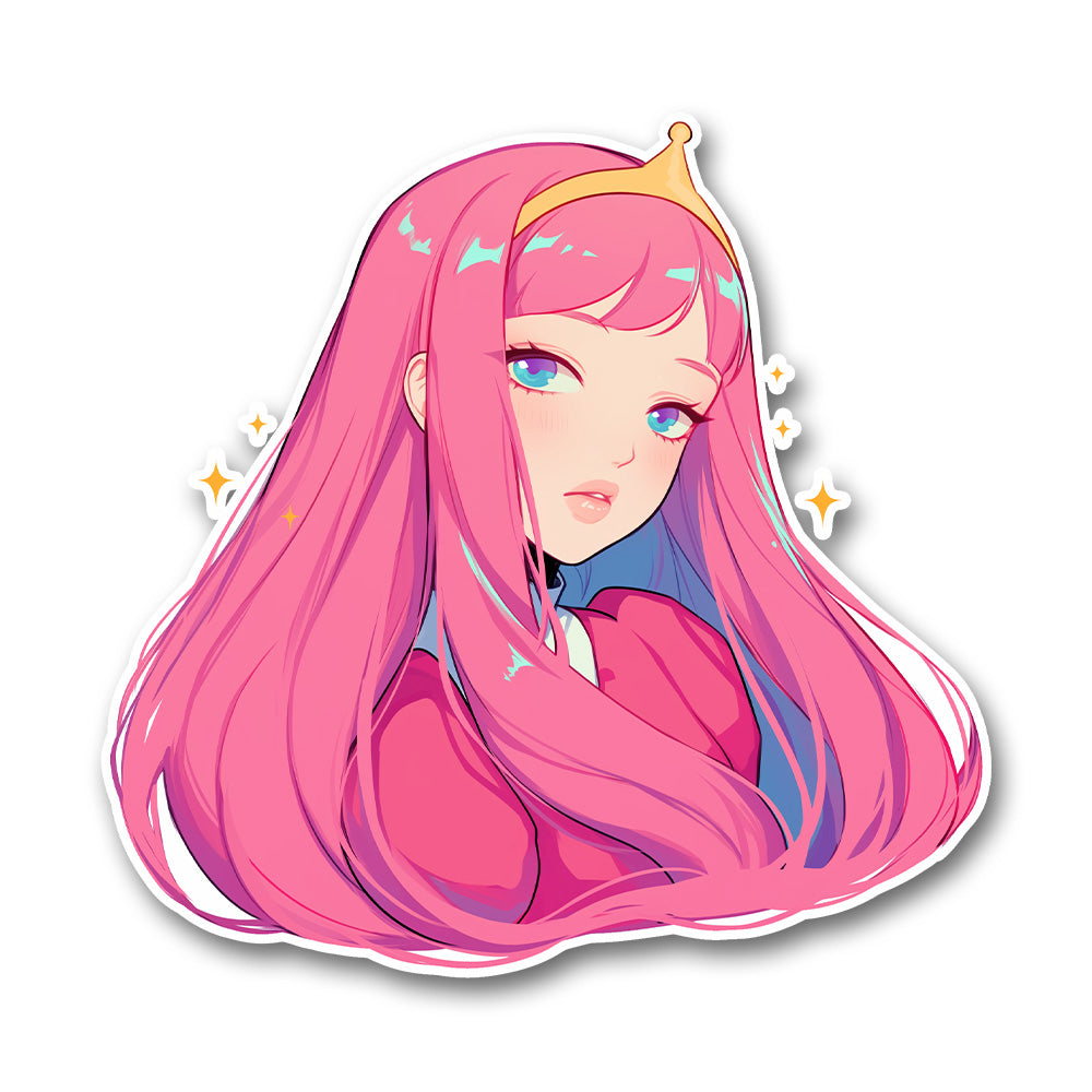 Princess Bubblegum Cute Anime Style Sticker