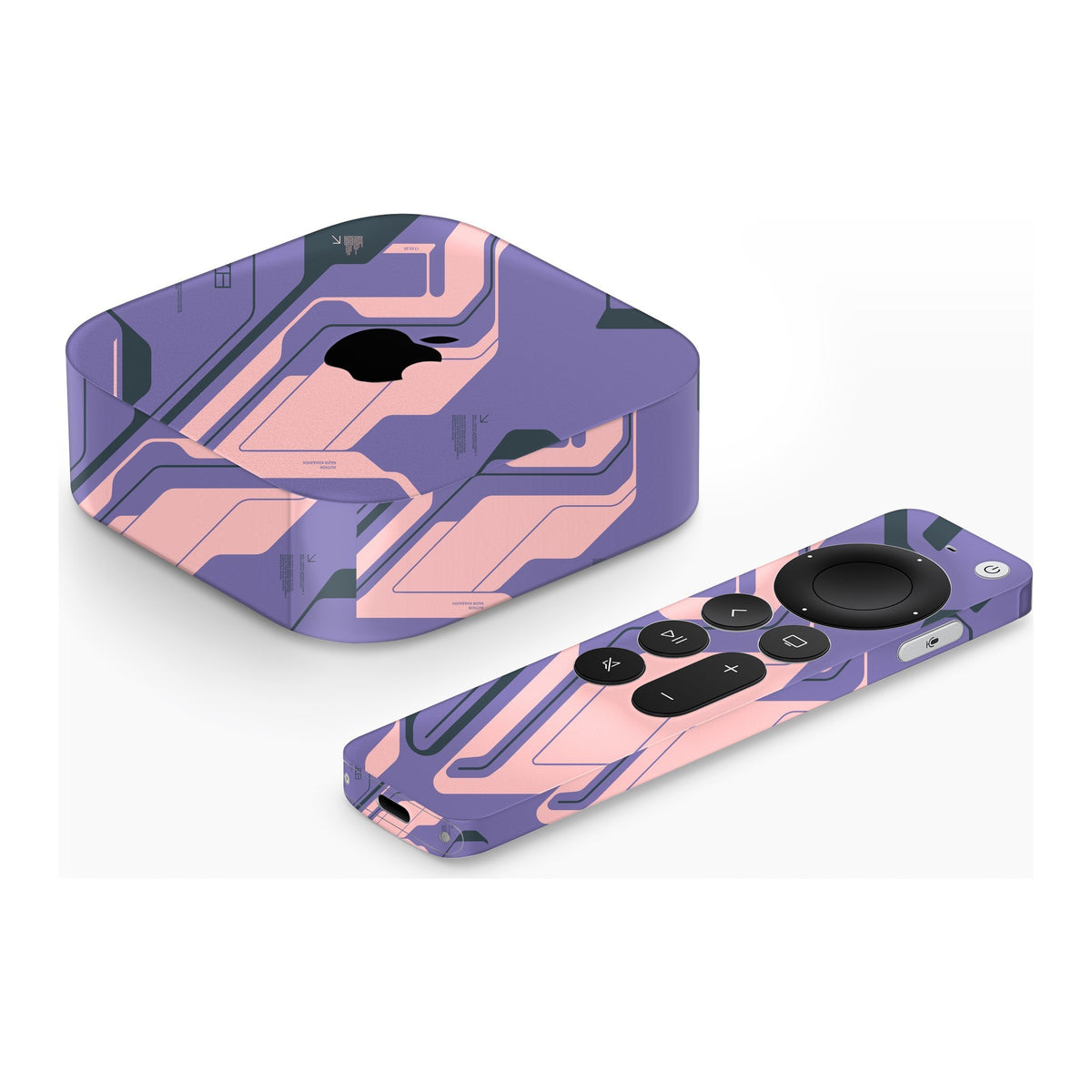 Purple Cyberpunk Apple TV 4K (2022) skin by Decalz