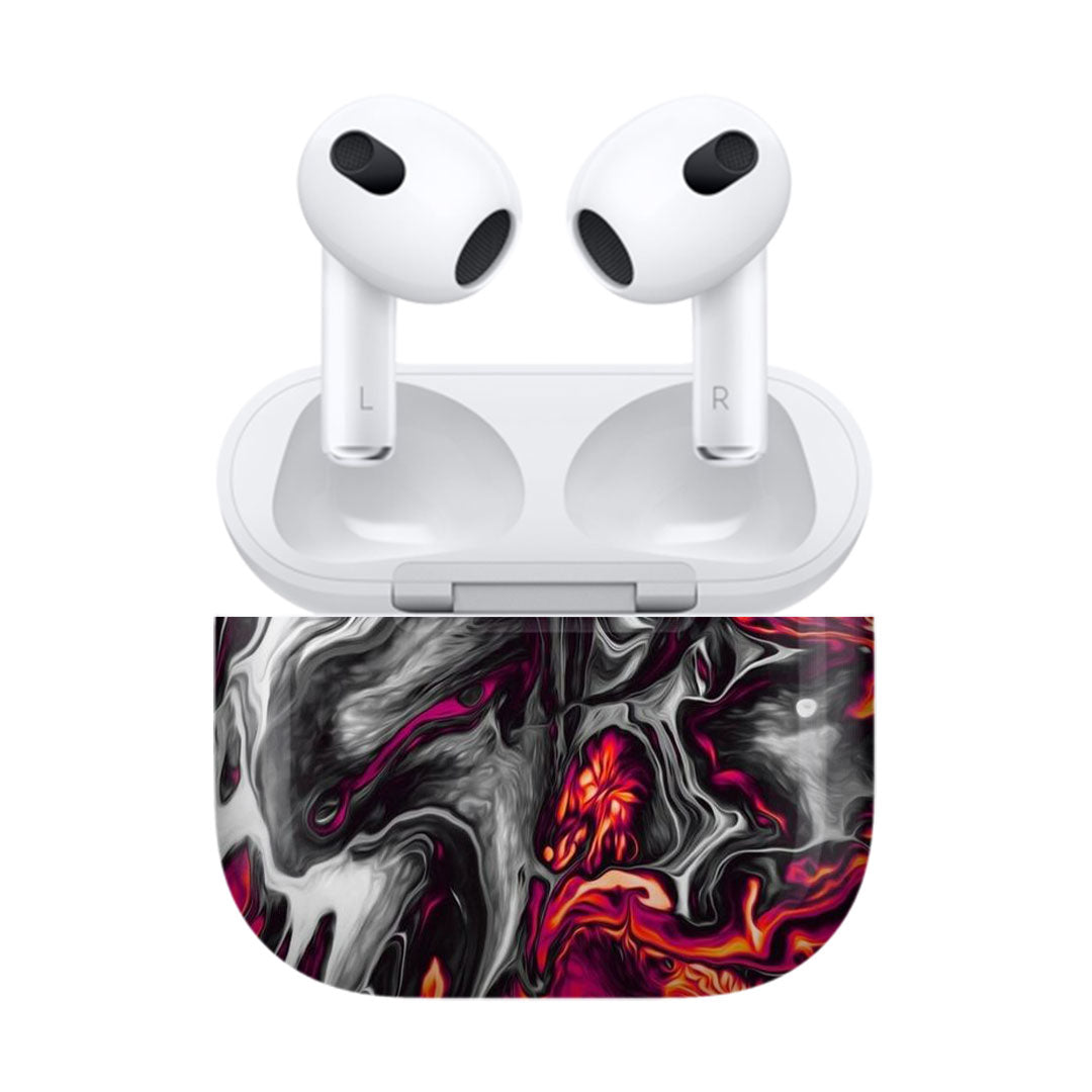 Airpods 3 Red Hot Lava skins
