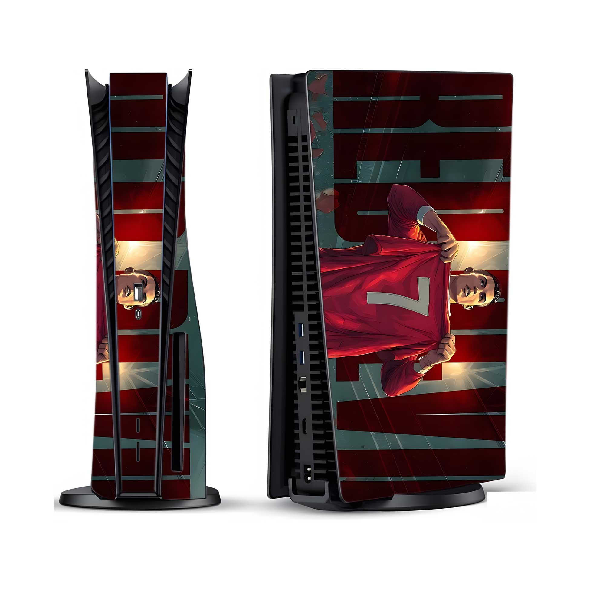 Red Aura PlayStation 5 Fat Skins & Wraps