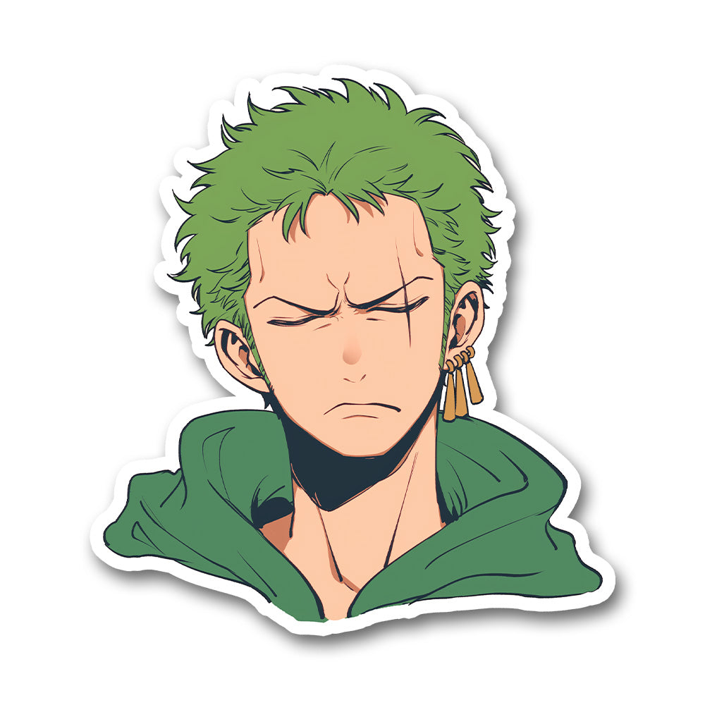 Roronoa Zoro Funny Face Anime Sticker