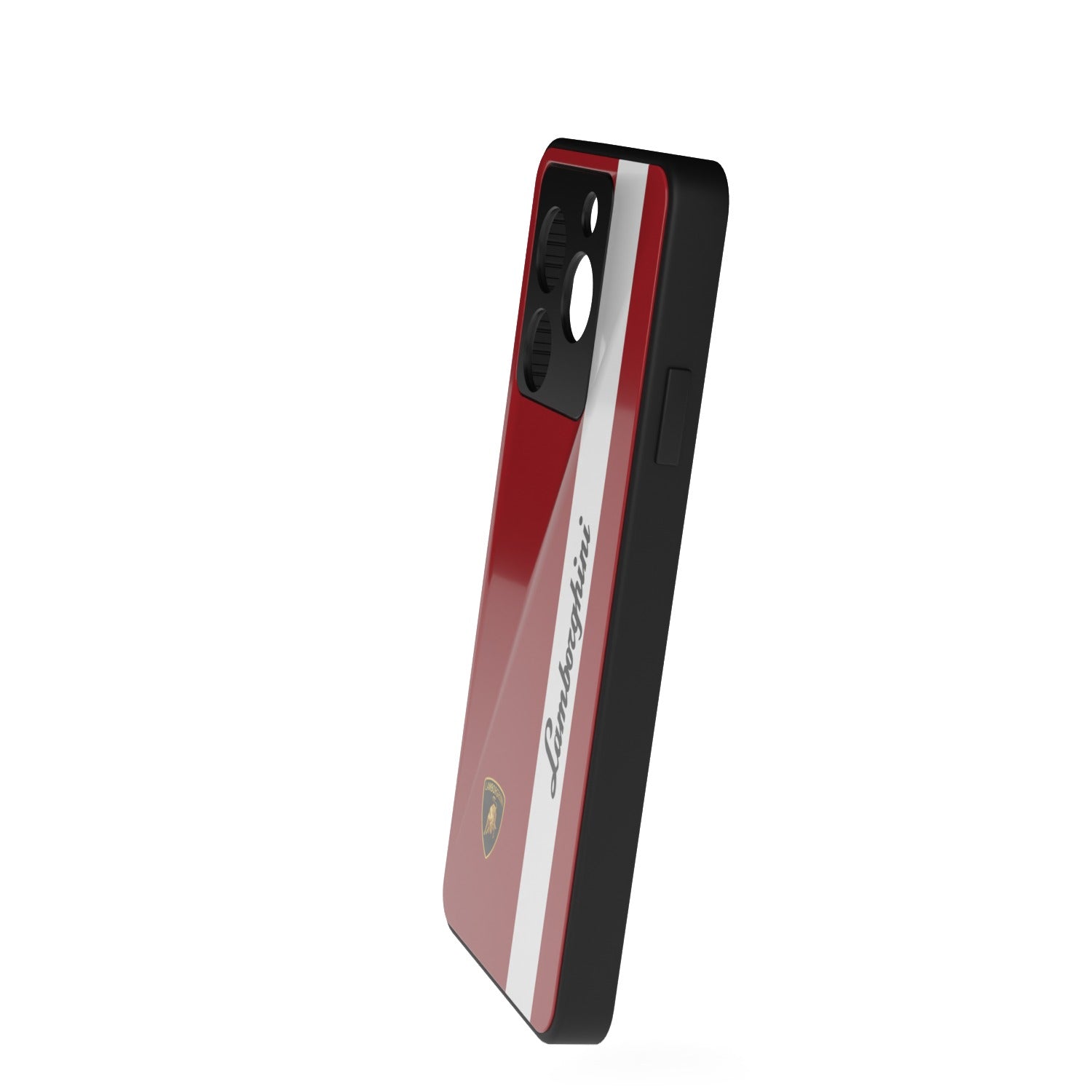 Ruby Racer printed metal phone case - side view