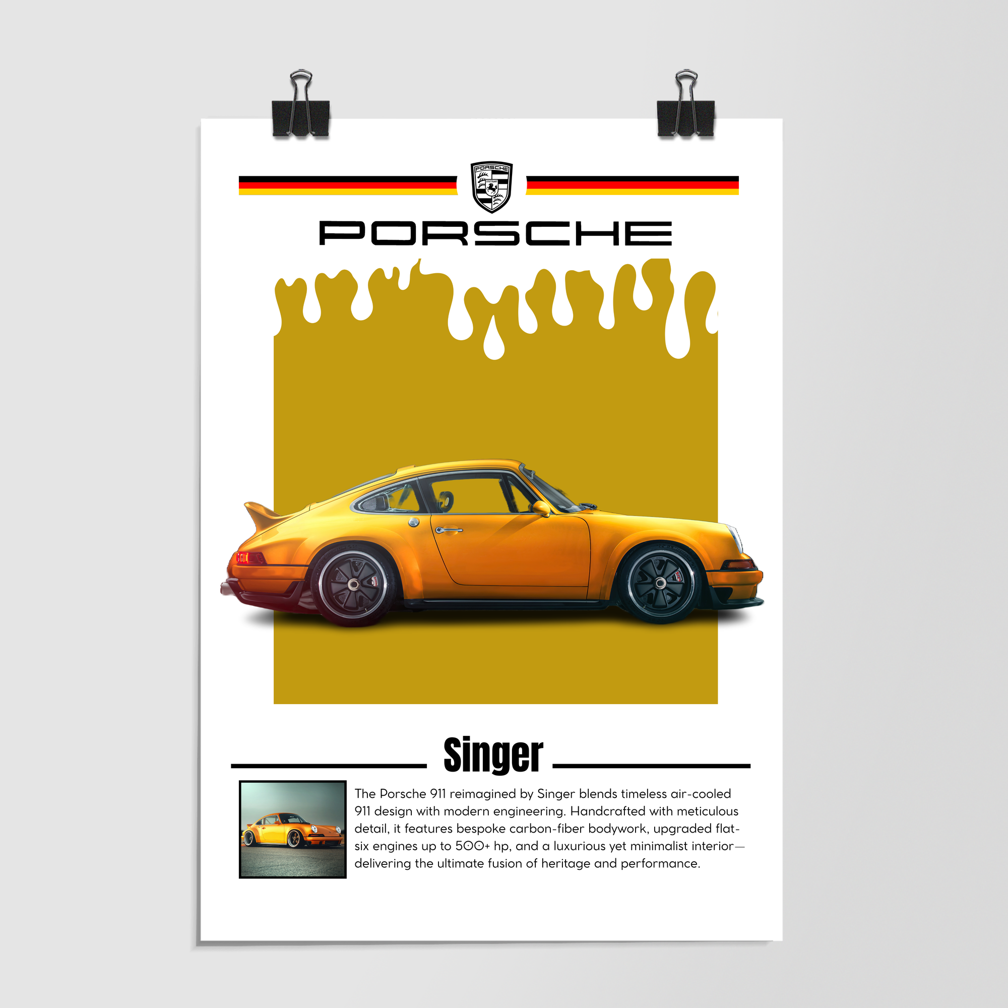 Singer Porsche 911 Gold by Decalz
