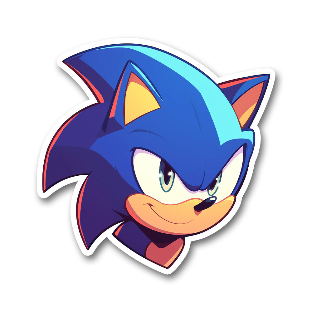 Sonic Smart Smiley Sticker